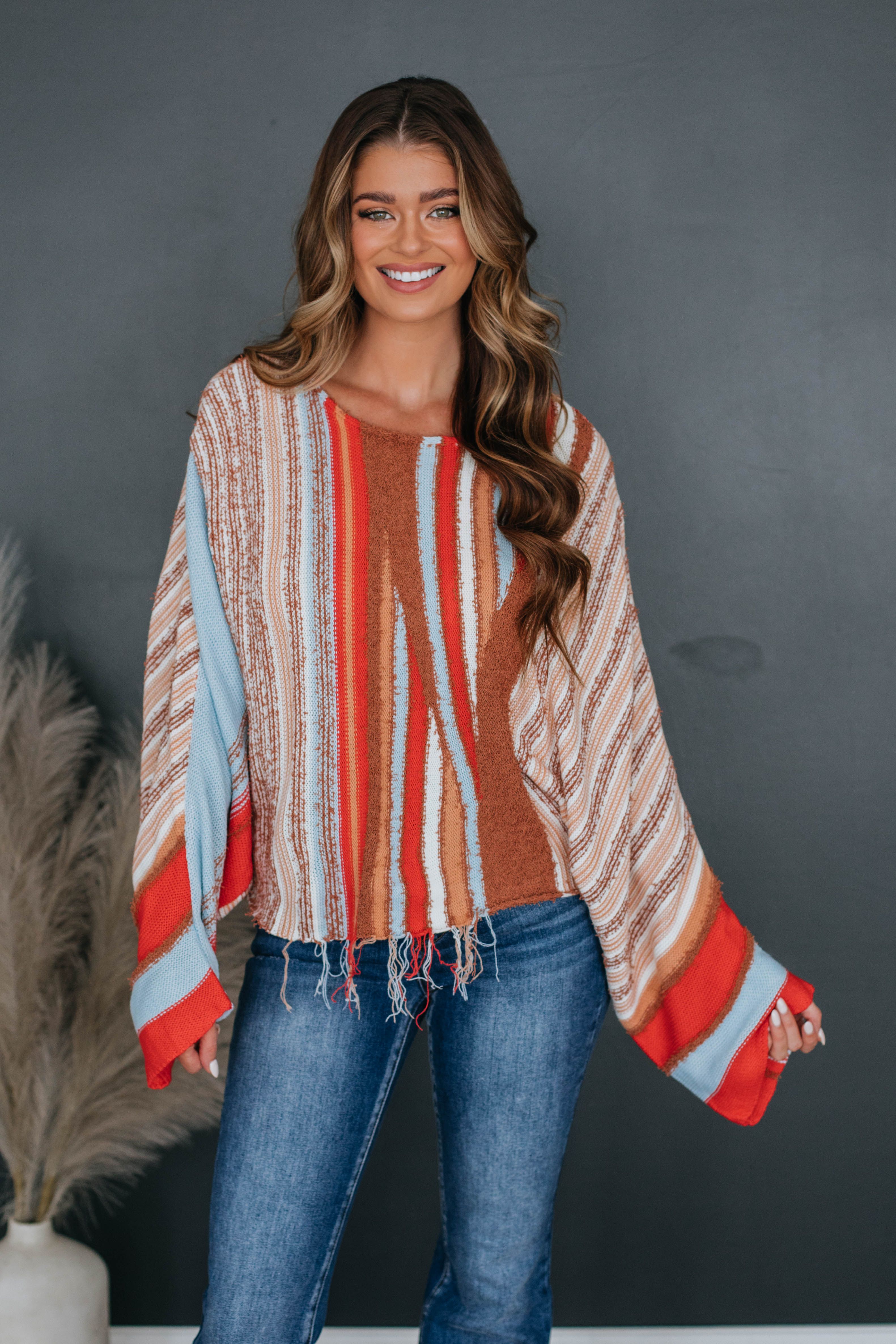 Ramia Striped Sweater sold by Wild Oak Boutique product image thumbnail 4