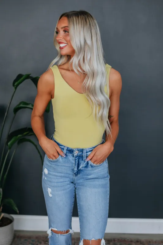 Sweet & Simple Bodysuit - Avocado sold by Wild Oak Boutique