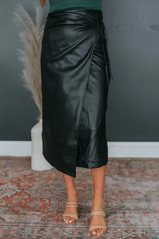 Bowie Leather Skirt - Black sold by Wild Oak Boutique