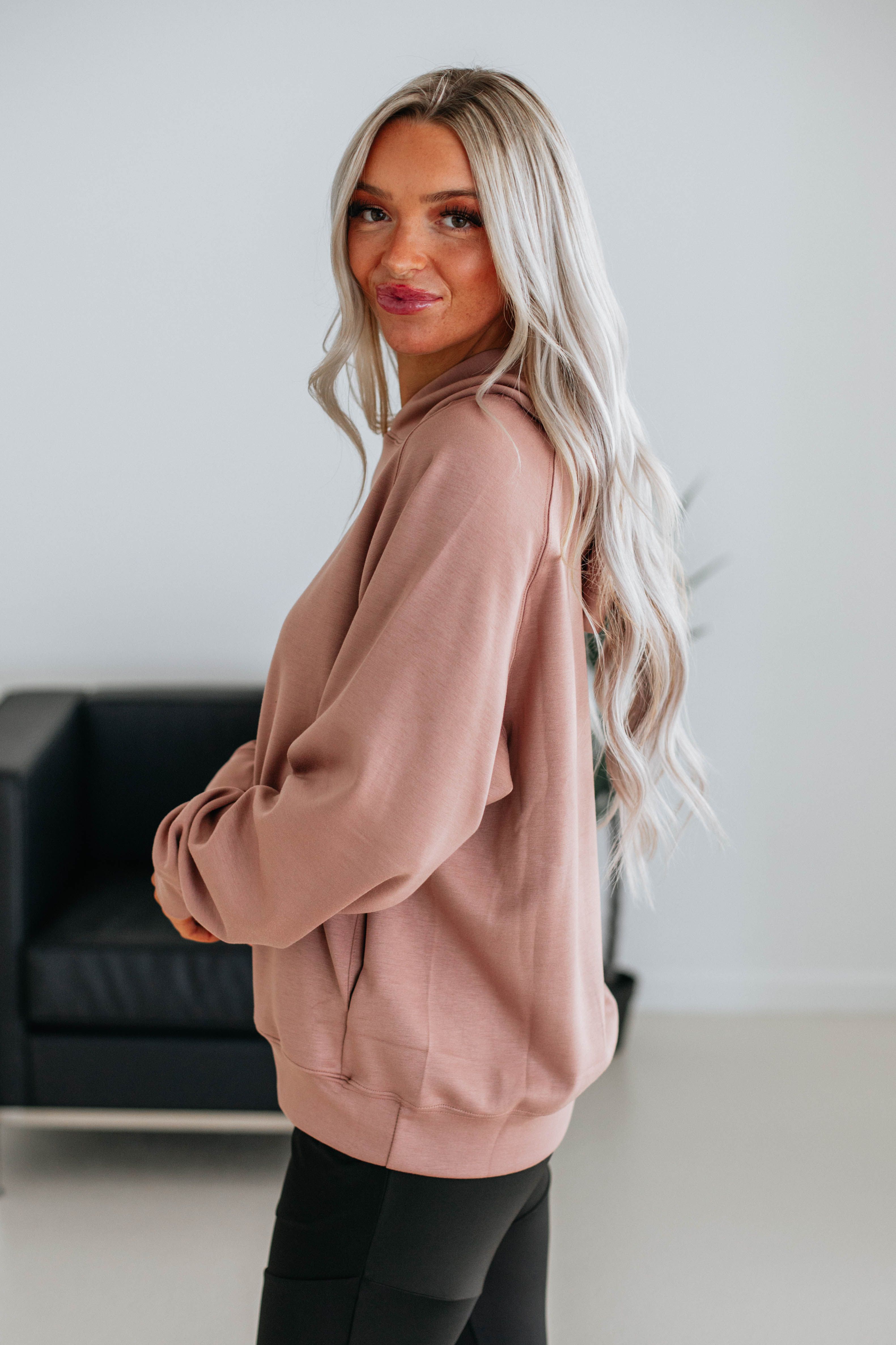 Daniella Hoodie - Rosewood sold by Wild Oak Boutique product image thumbnail 3