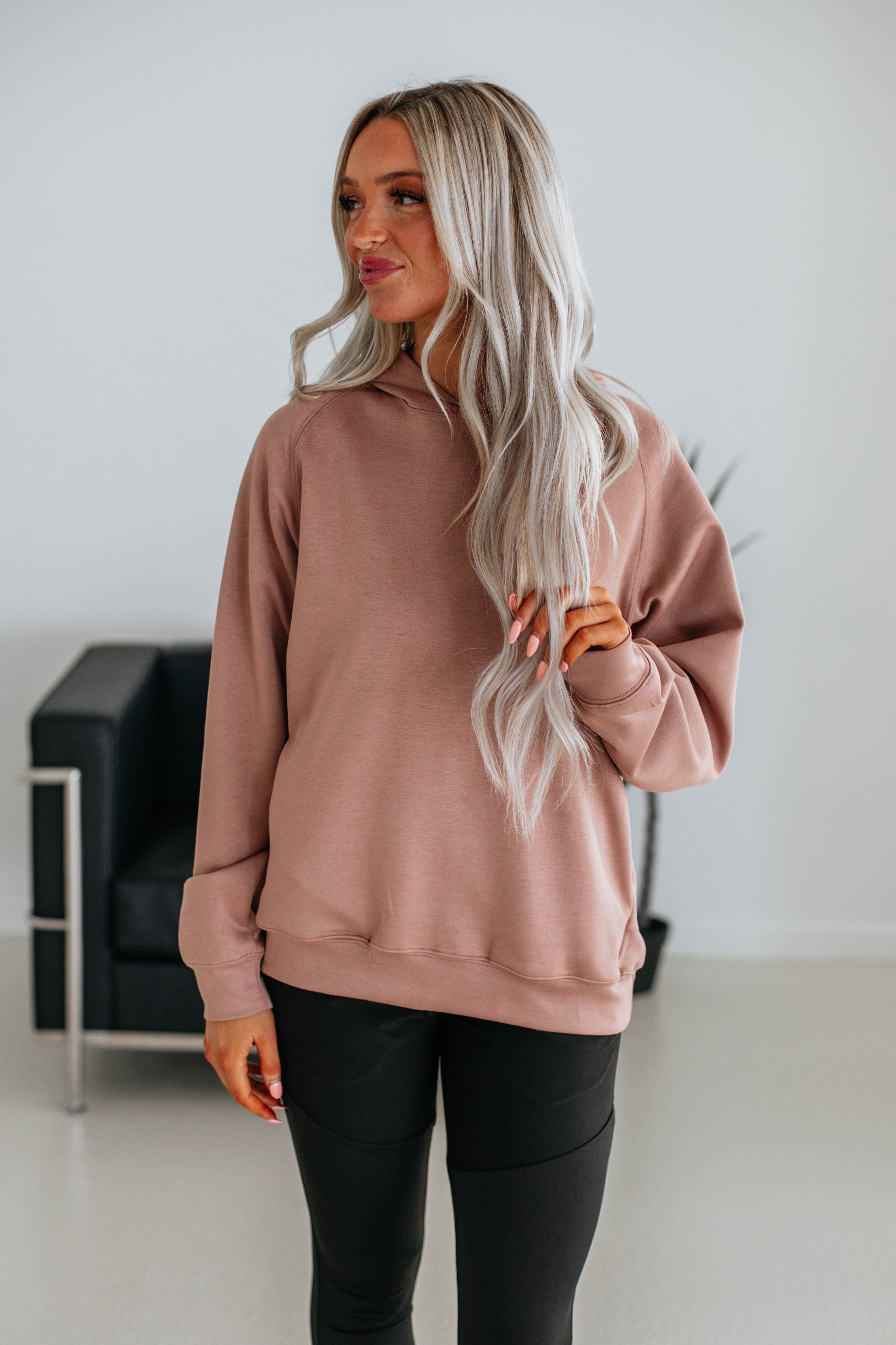 Daniella Hoodie - Rosewood sold by Wild Oak Boutique