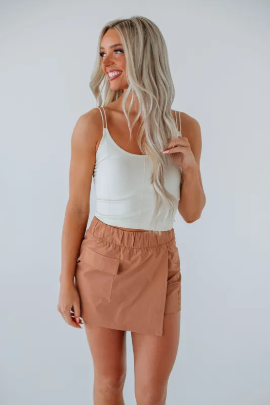 Lexis Ribbed Tank - Cream sold by Wild Oak Boutique