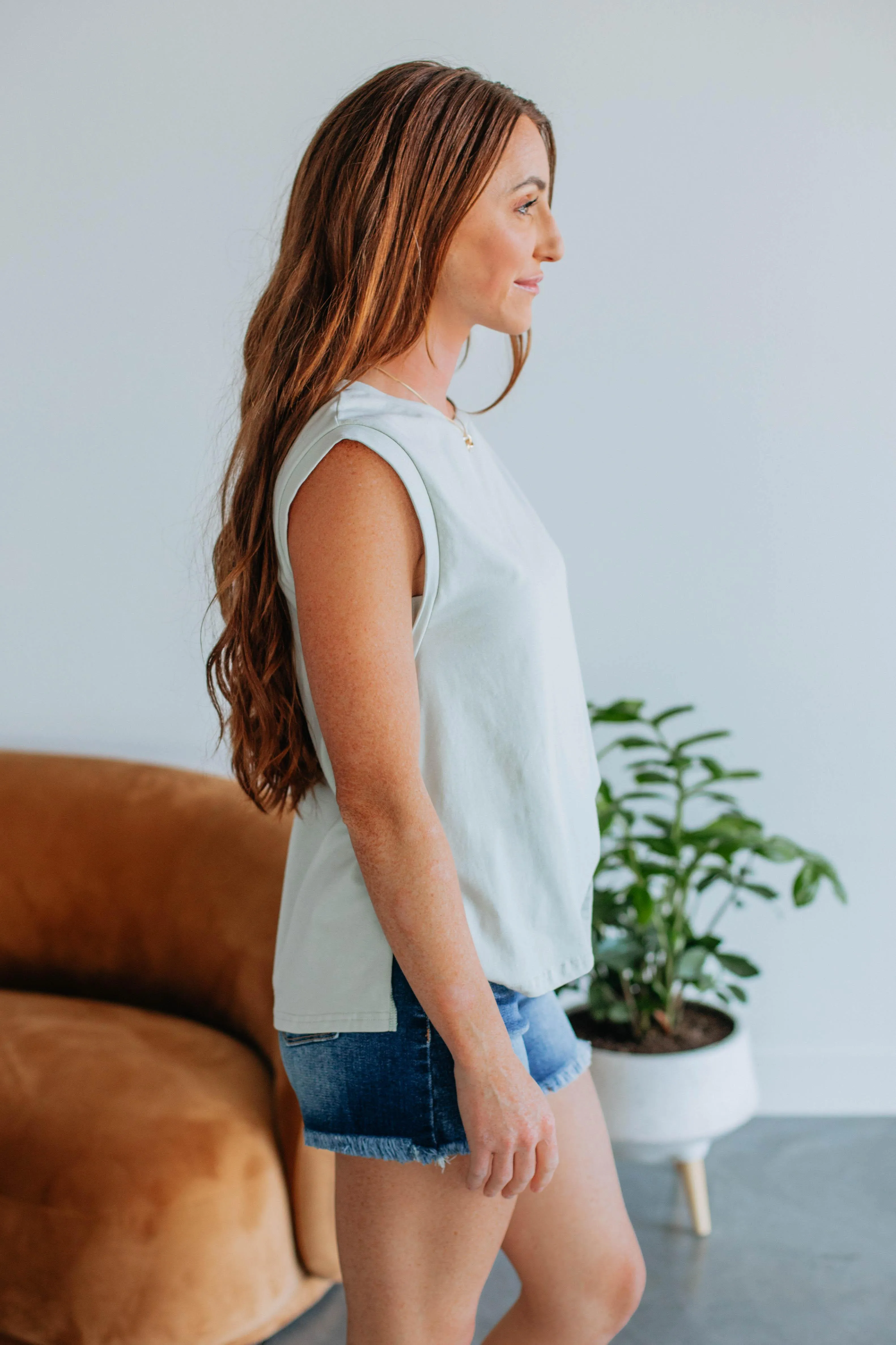 Dakotah Basic Top - Light Sage sold by Wild Oak Boutique product image thumbnail 5