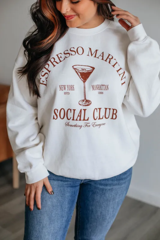 Espresso Martini Oversized Crewneck sold by Wild Oak Boutique