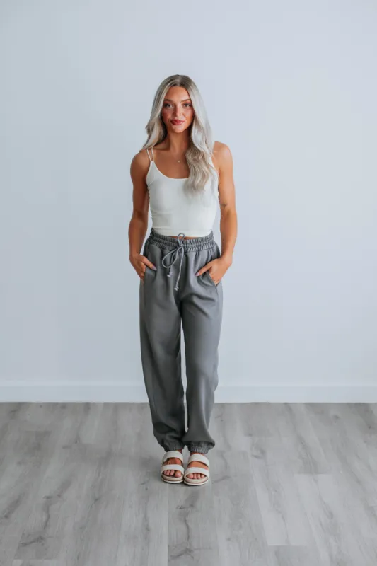 Corwin Lounge Joggers - Charcoal sold by Wild Oak Boutique