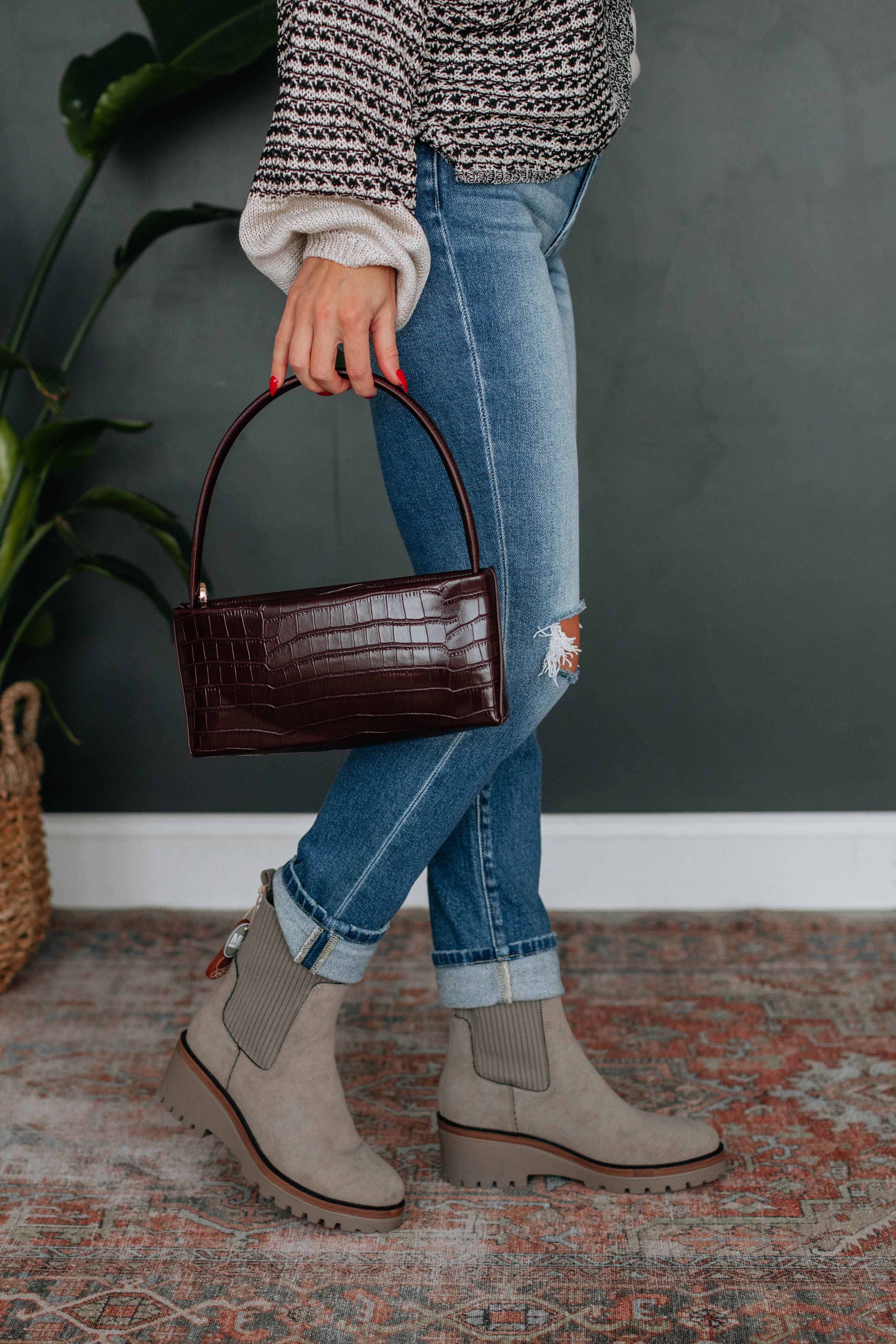 Wild About You Handbag - Merlot sold by Wild Oak Boutique product image thumbnail 2