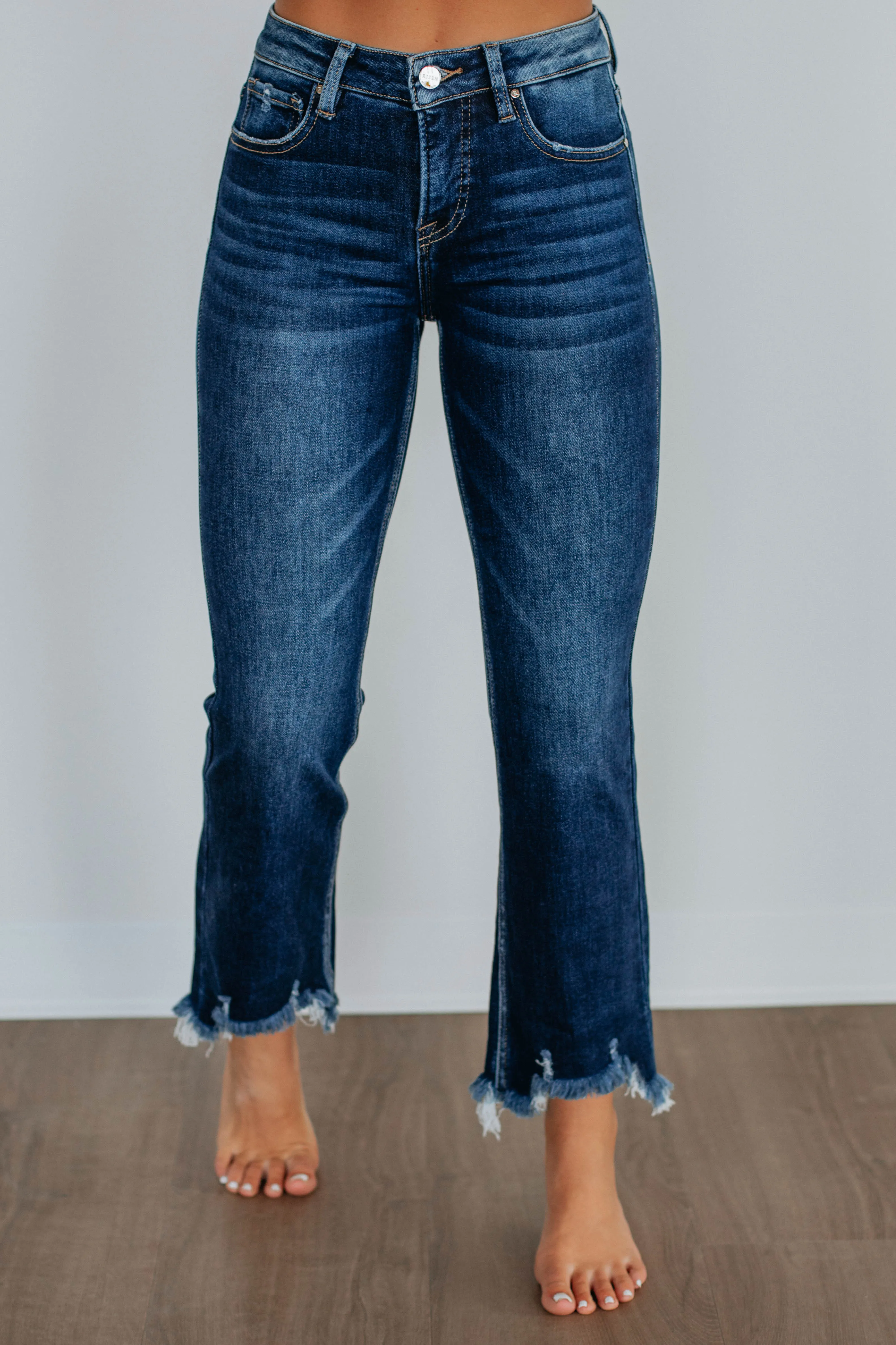 Neona Risen Jeans - Deep Blue sold by Wild Oak Boutique