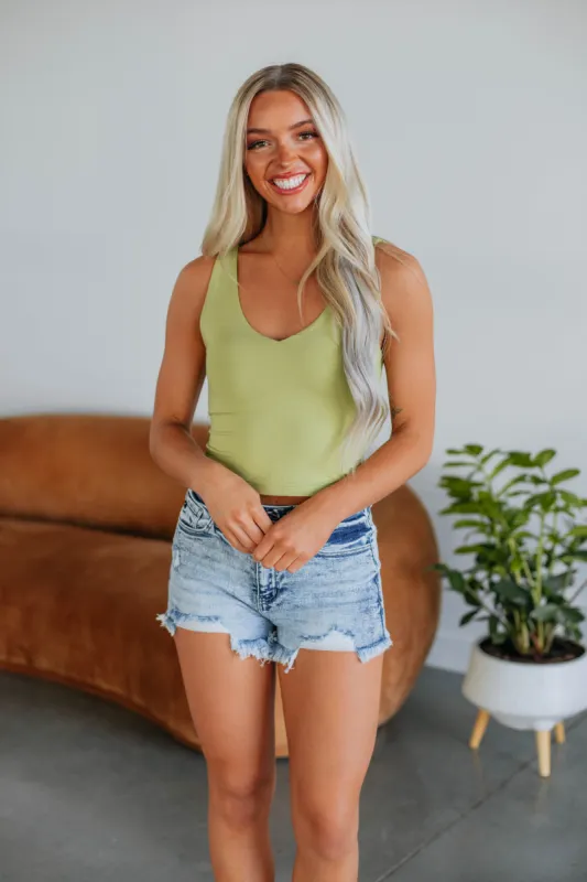 Malina Basic Tank - Avocado sold by Wild Oak Boutique