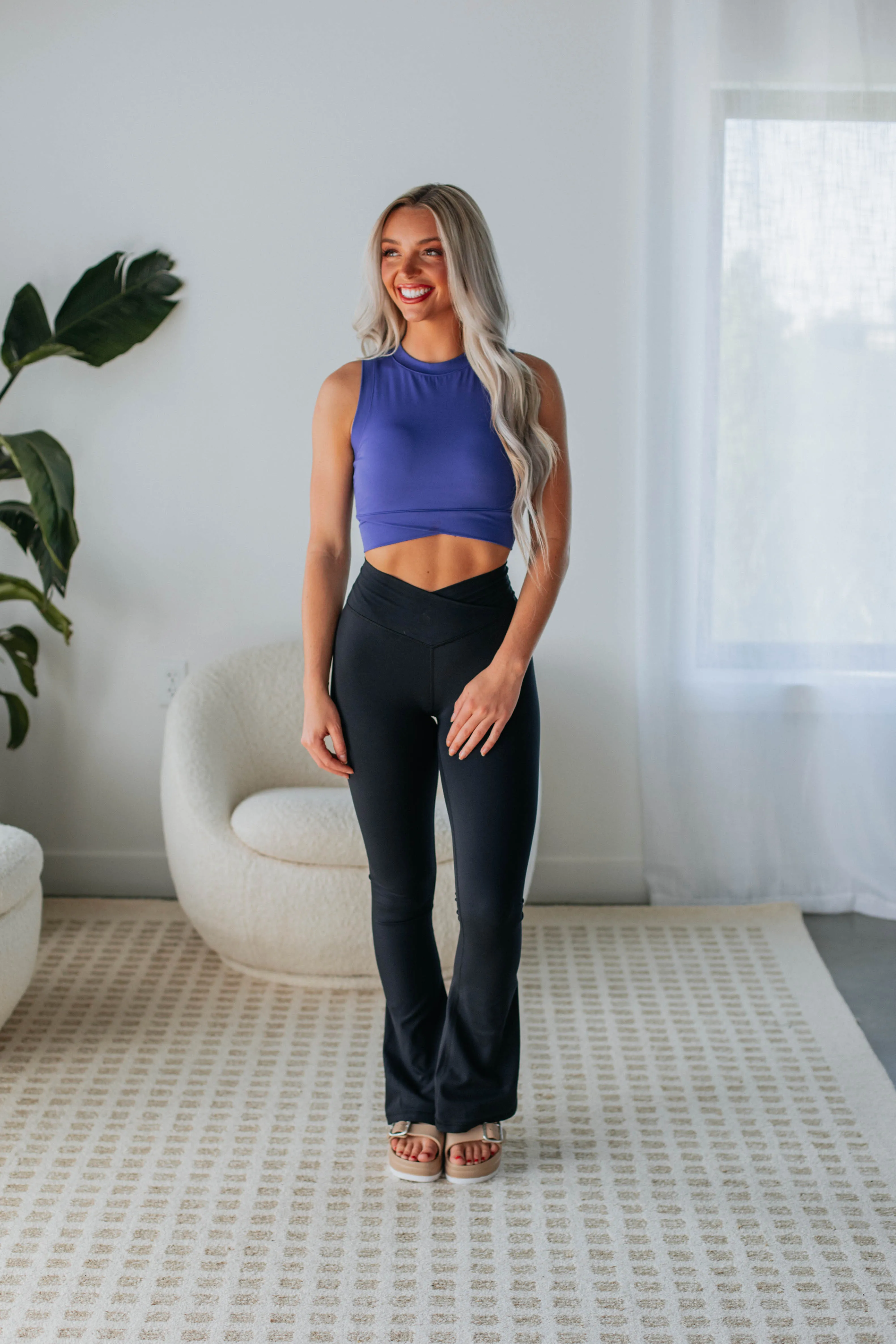 Mallory Crossover Tank - Indigo sold by Wild Oak Boutique product image thumbnail 2