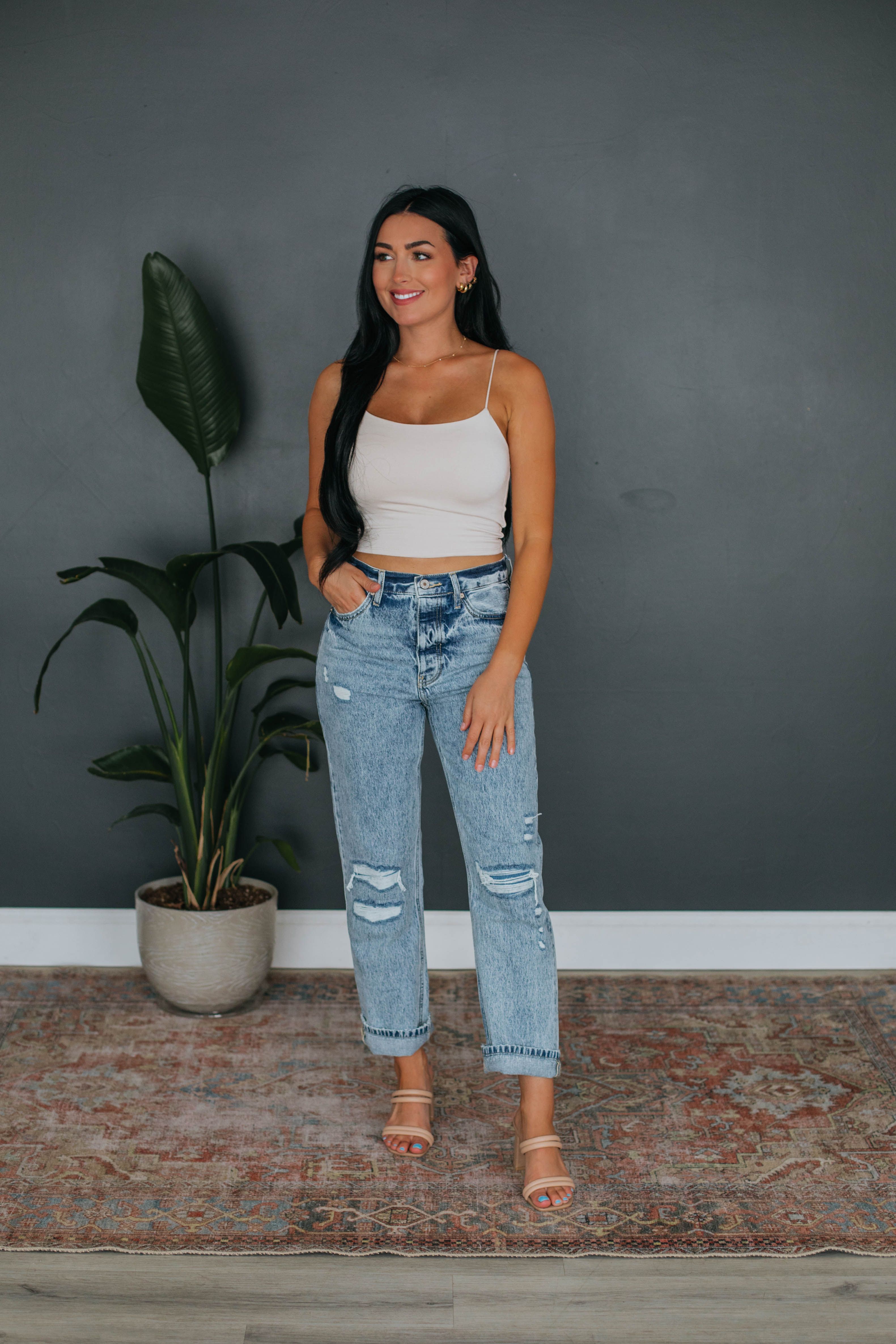 Mila Basic Tank - Shell sold by Wild Oak Boutique product image thumbnail 2