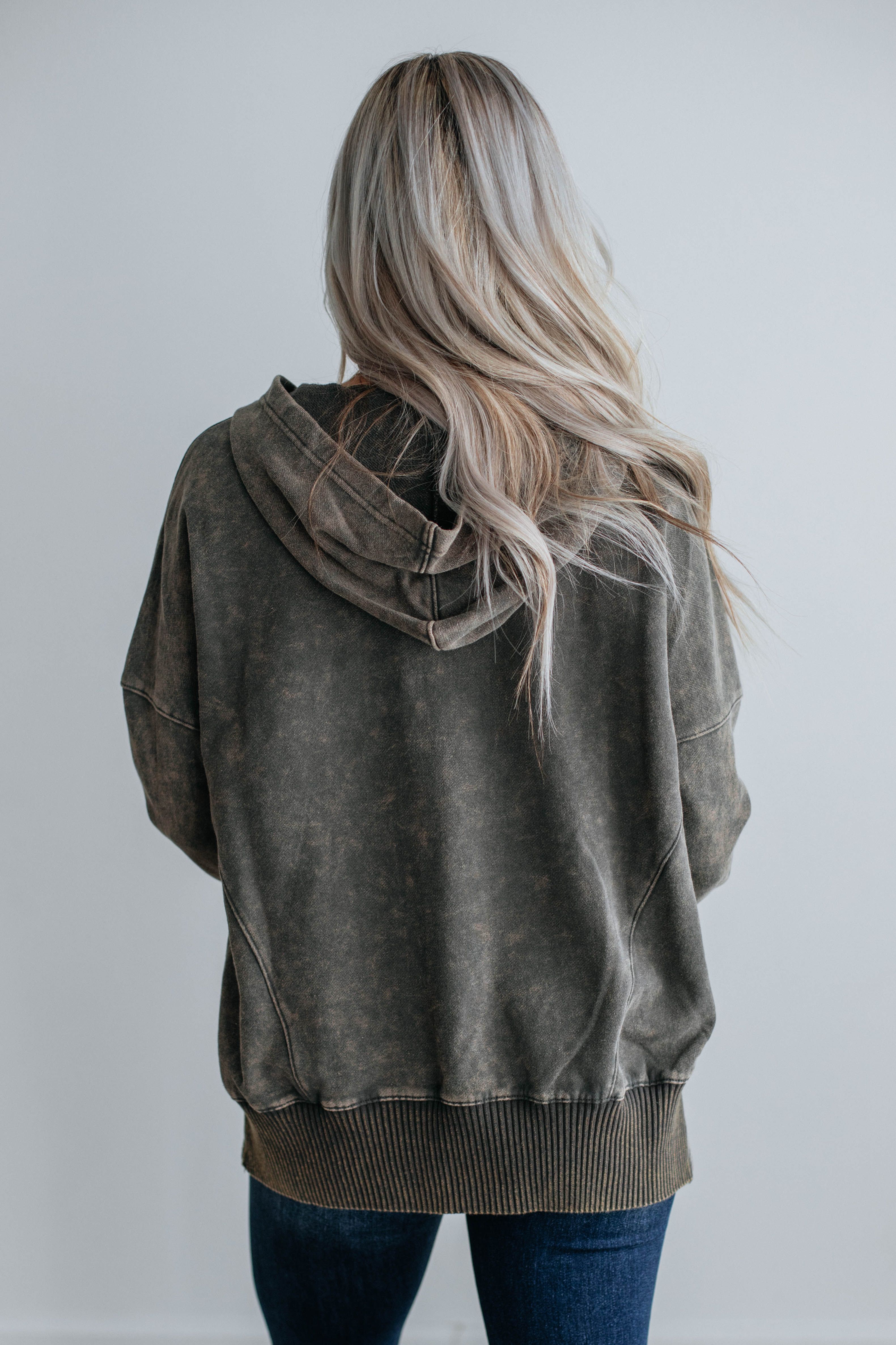 Talisha Hoodie - Charcoal sold by Wild Oak Boutique product image thumbnail 5