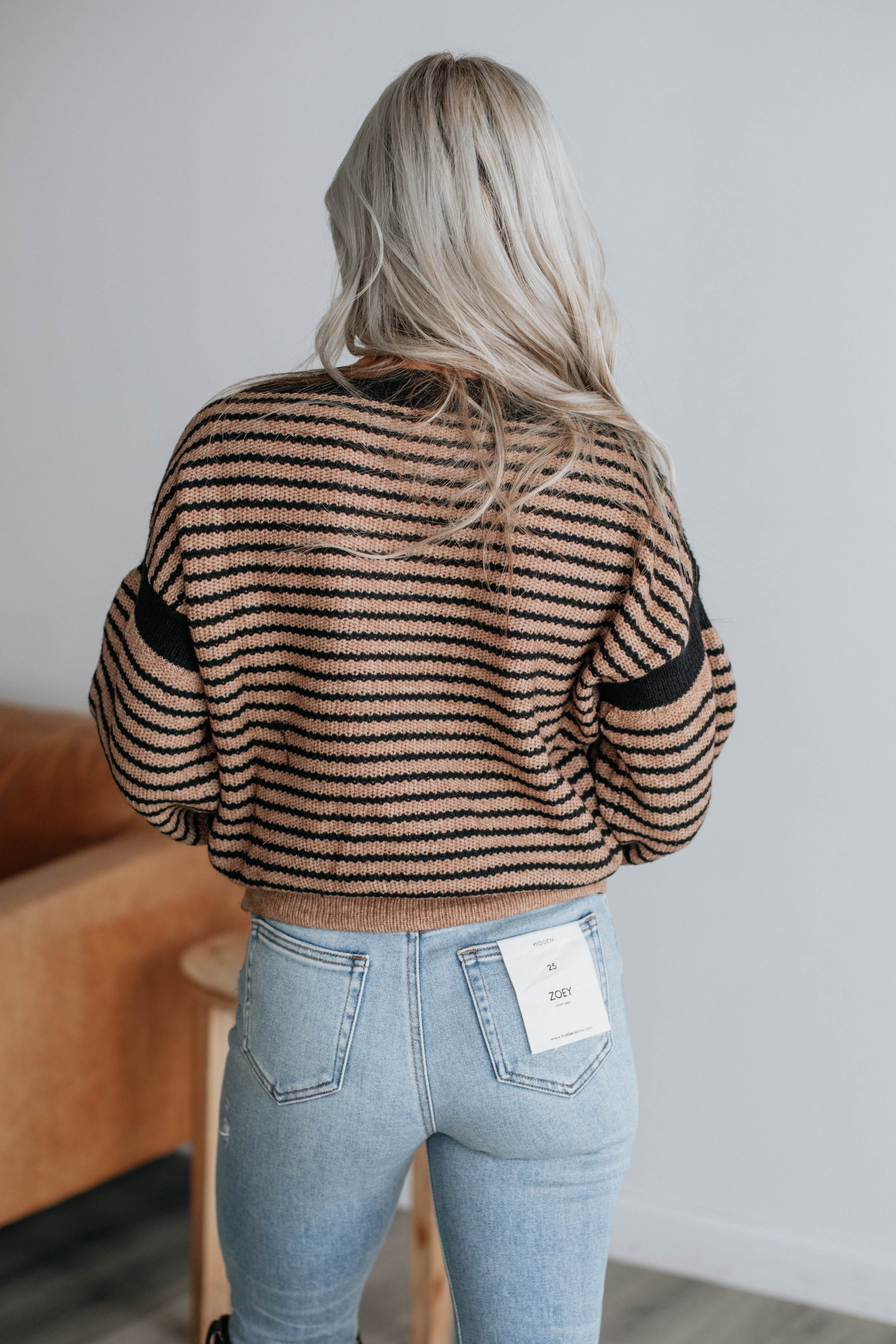 Keenan Striped Sweater sold by Wild Oak Boutique product image thumbnail 5