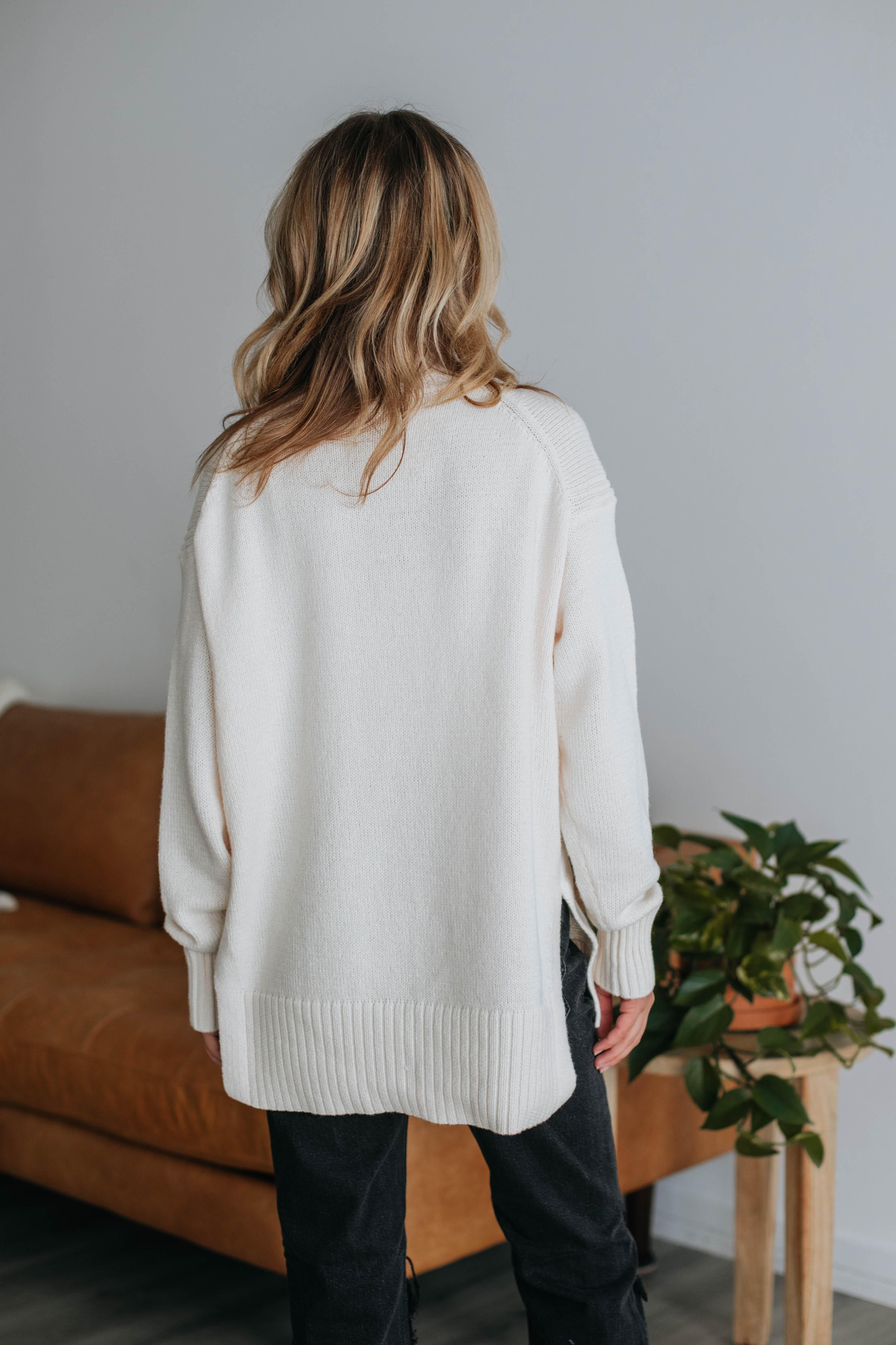 Celeste Turtleneck Sweater - Cream sold by Wild Oak Boutique product image thumbnail 5