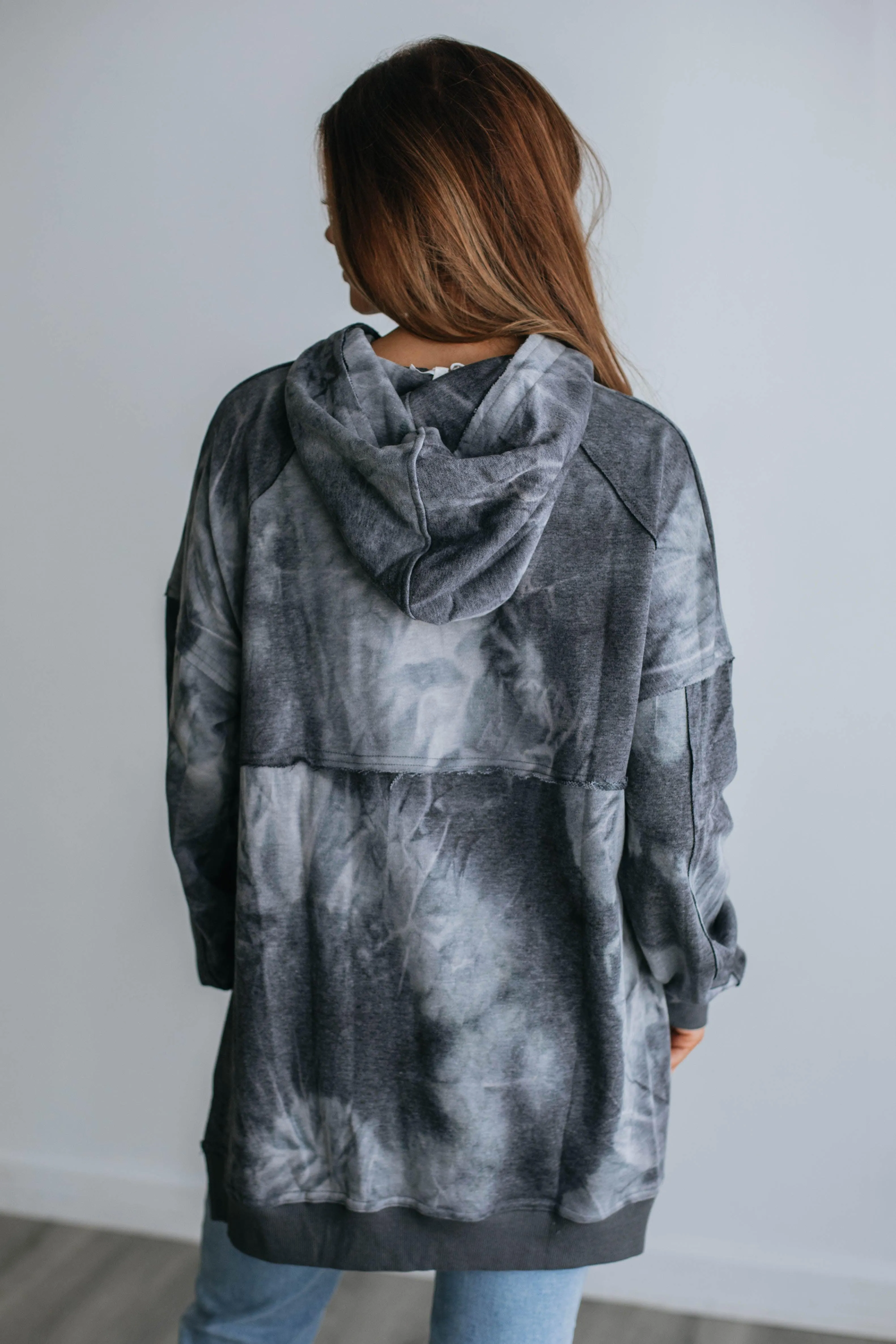 Leylan Tie-Dye Hoodie - Vintage Black sold by Wild Oak Boutique product image thumbnail 4