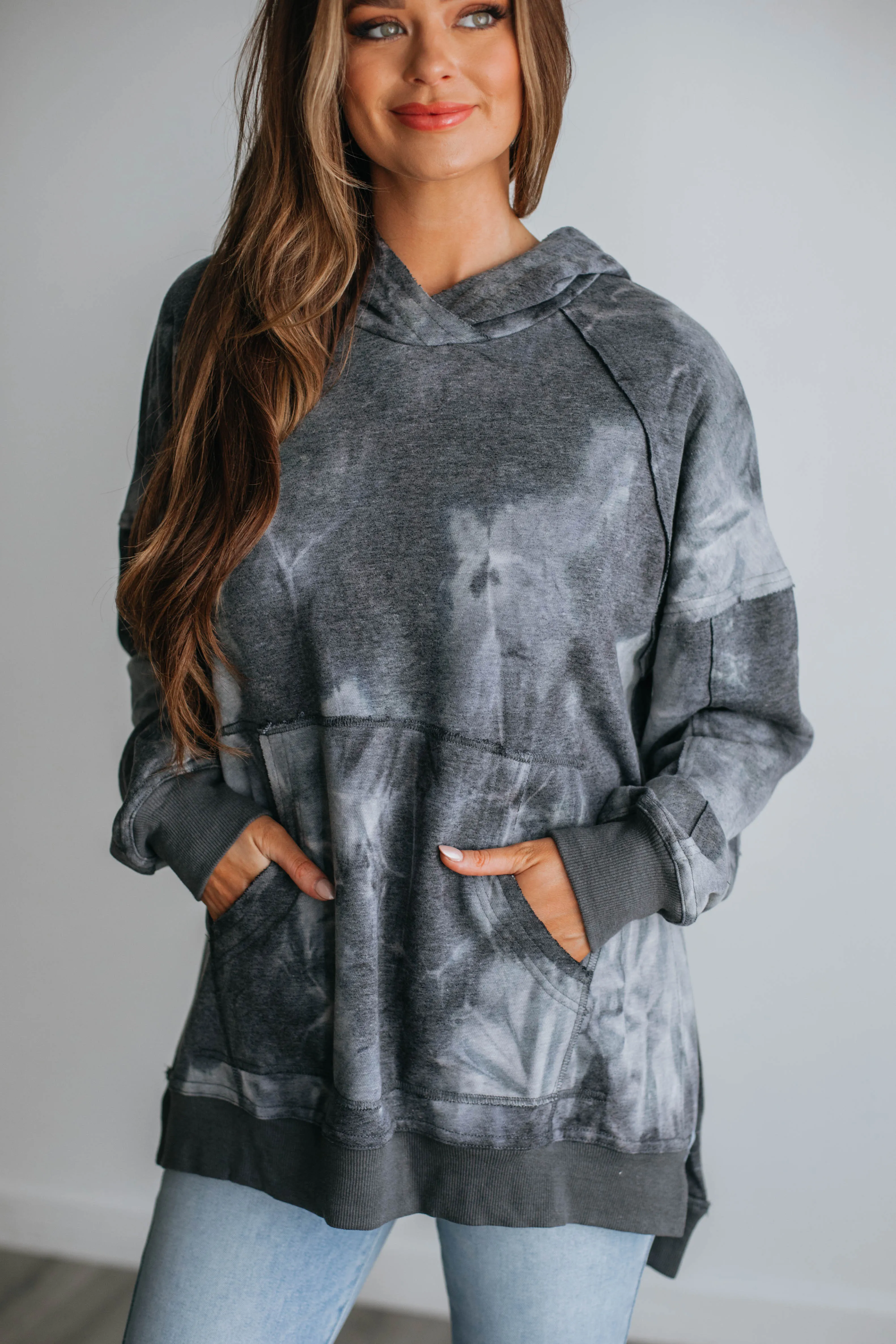 Leylan Tie-Dye Hoodie - Vintage Black sold by Wild Oak Boutique