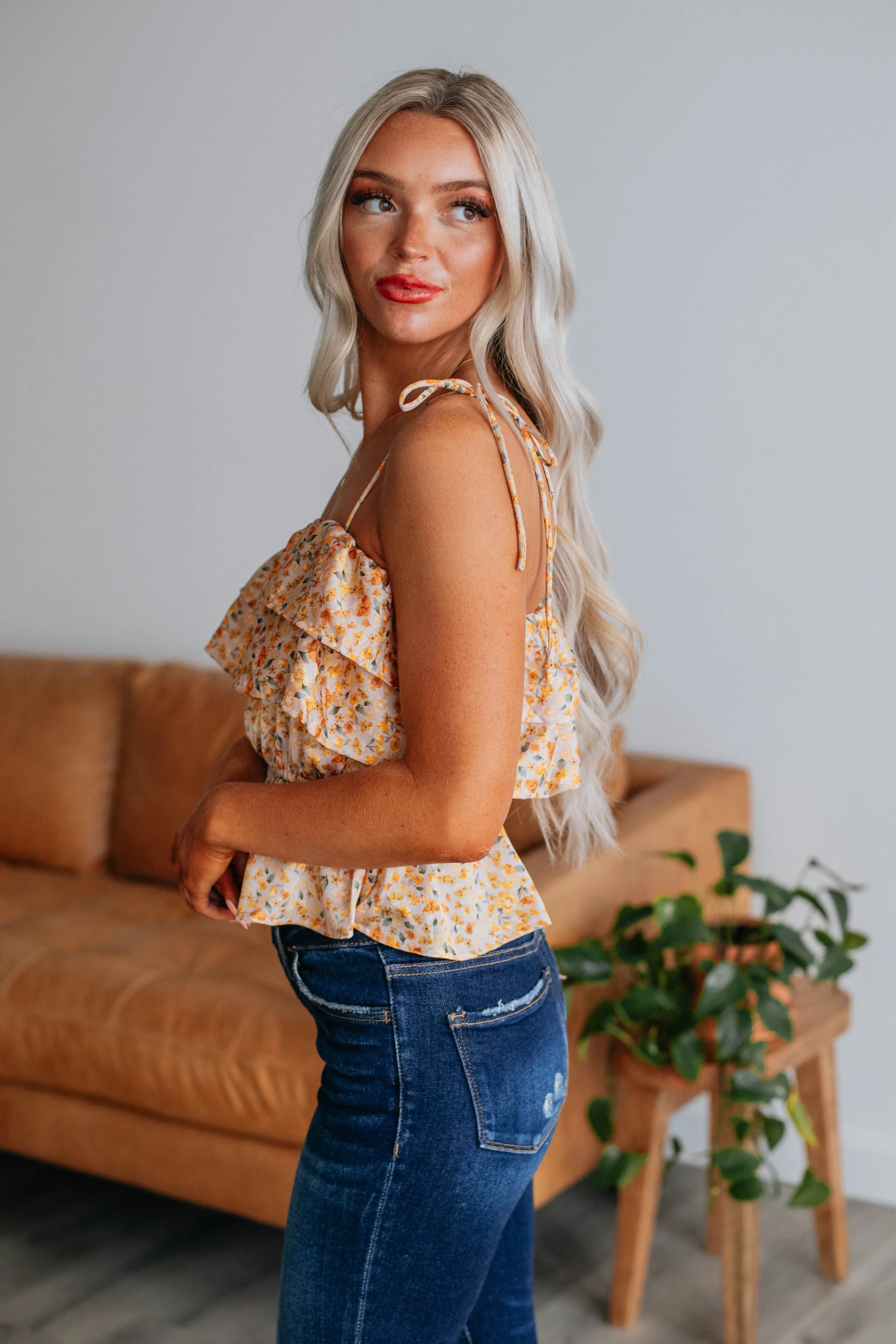 Lilla Floral Tank sold by Wild Oak Boutique product image thumbnail 3