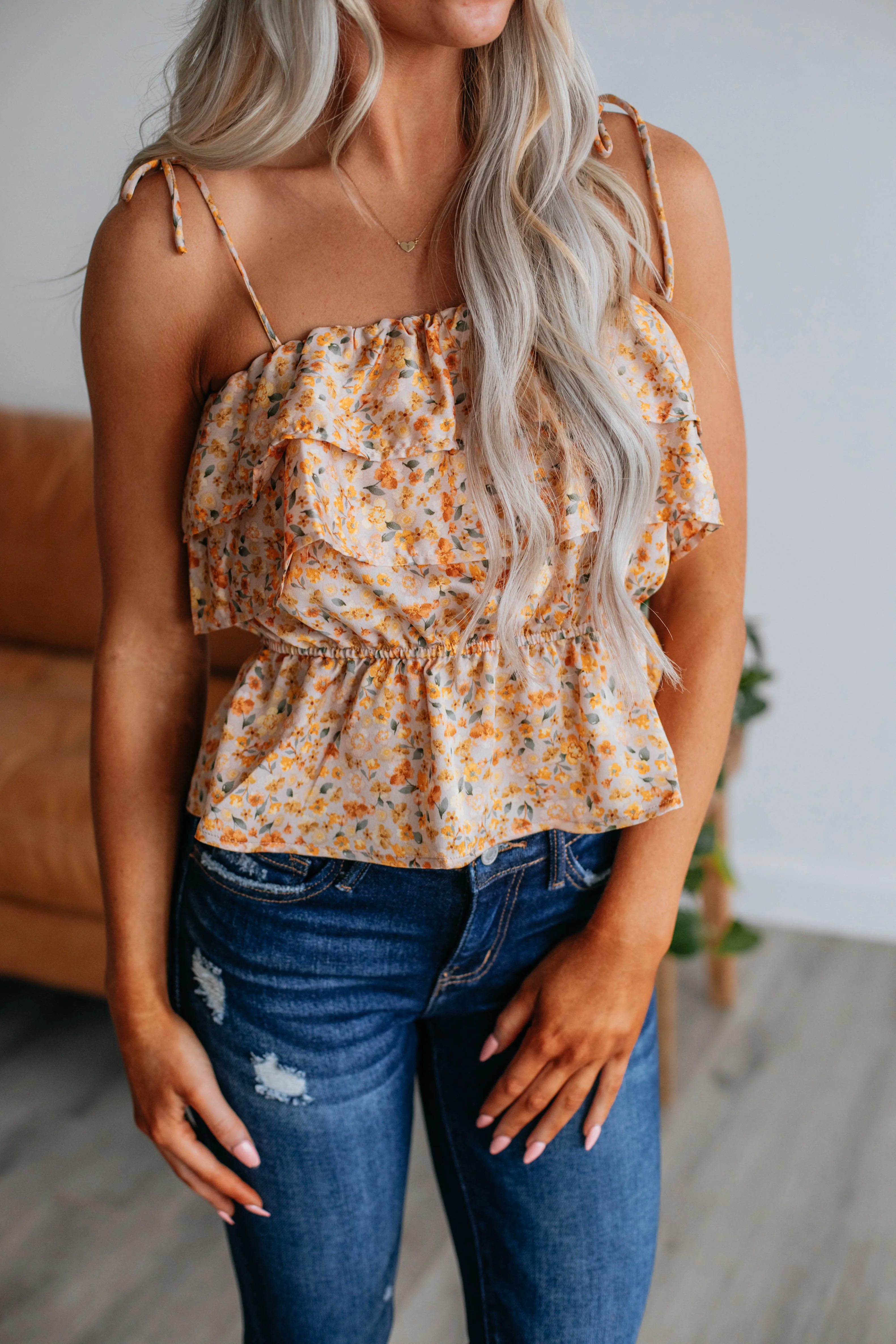 Lilla Floral Tank sold by Wild Oak Boutique product image thumbnail 2