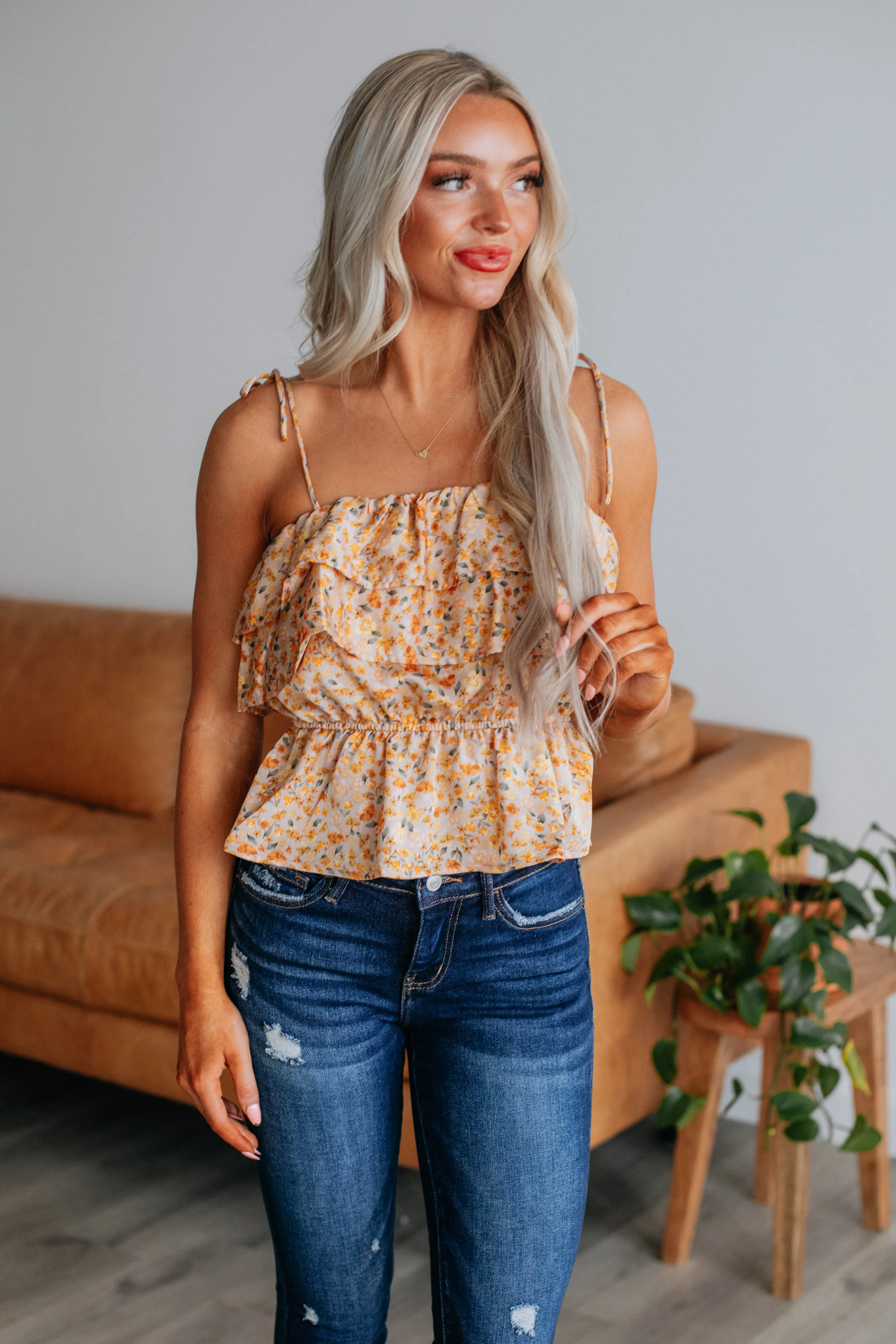 Lilla Floral Tank sold by Wild Oak Boutique