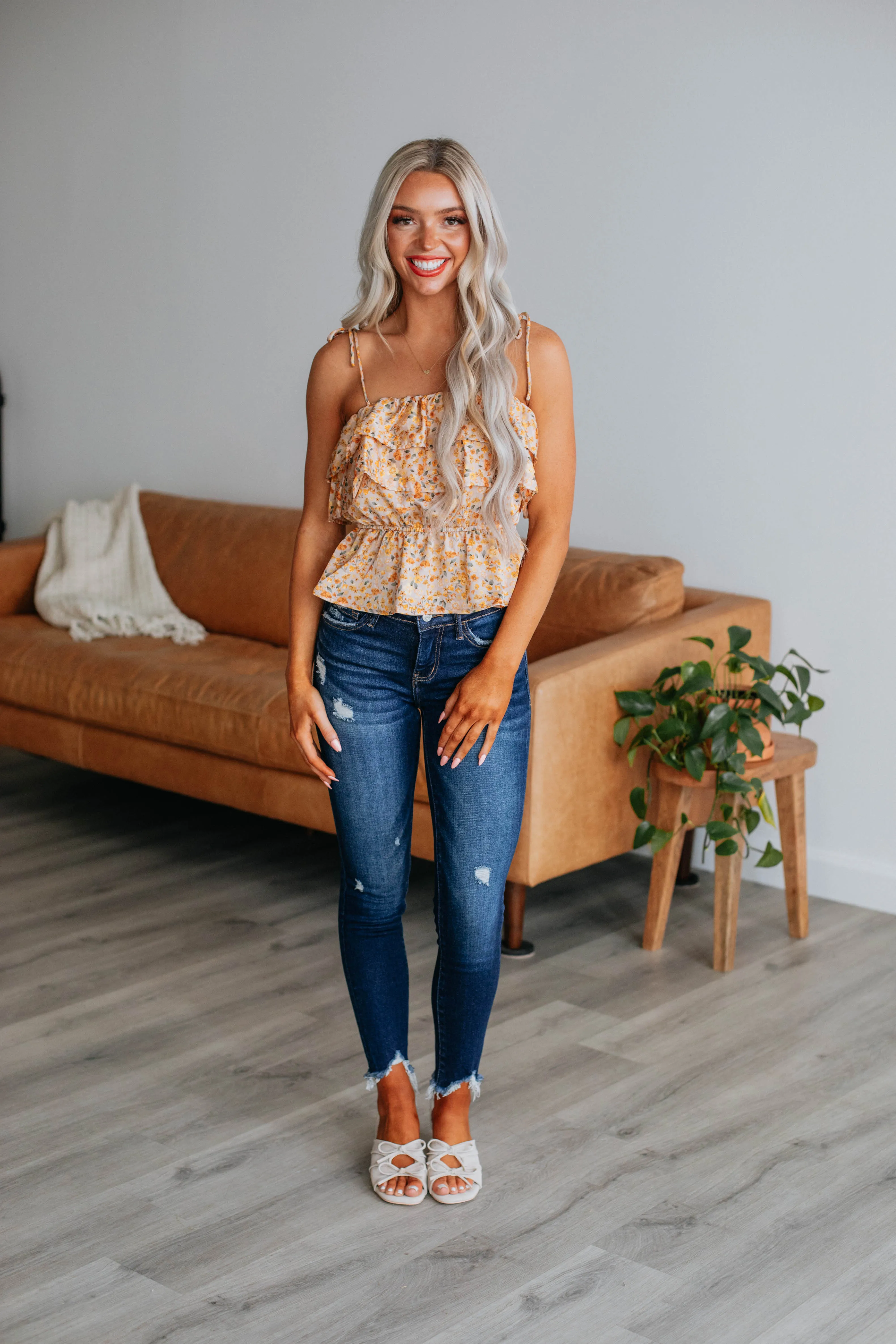 Lilla Floral Tank sold by Wild Oak Boutique product image thumbnail 4