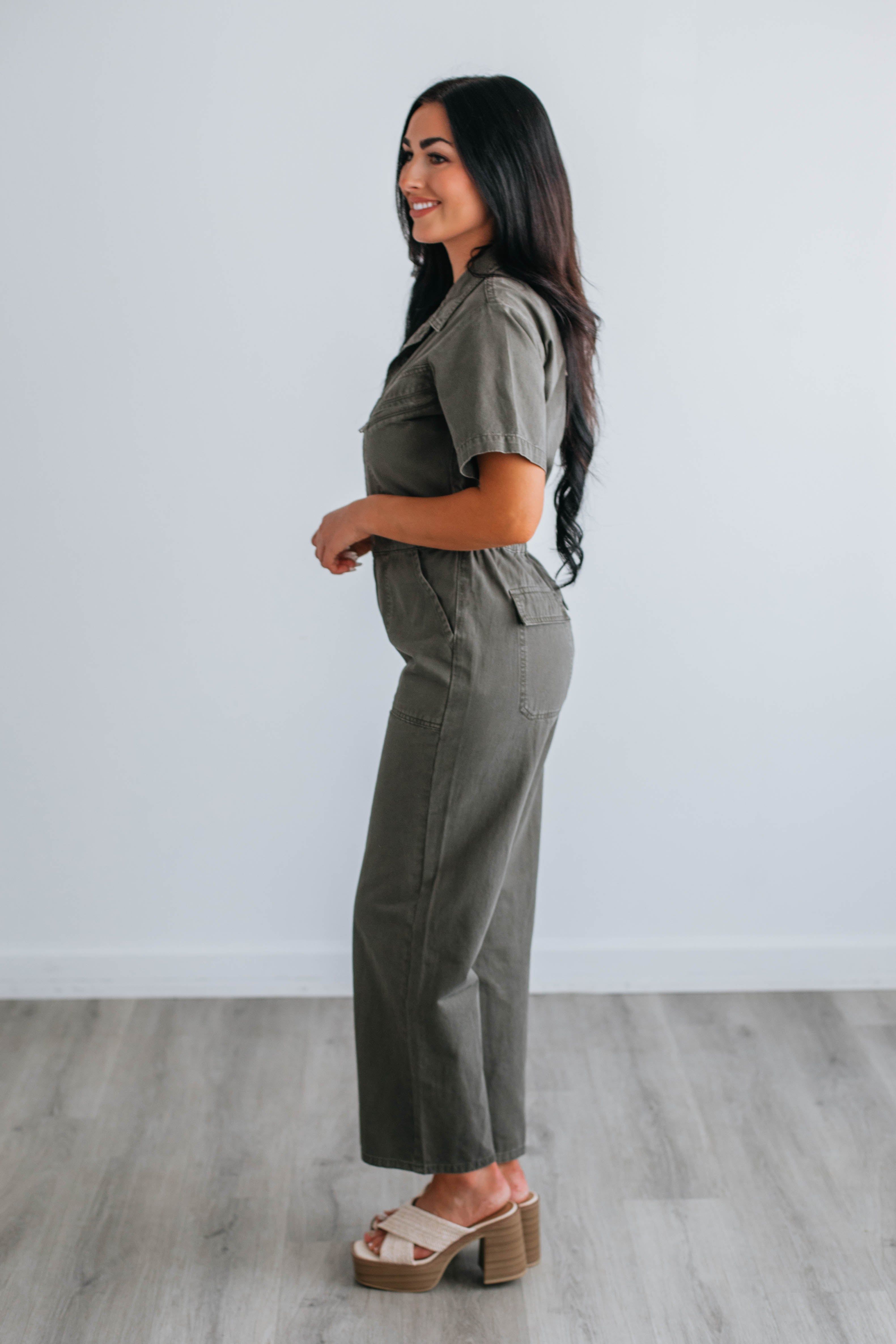Cambria Utility Jumpsuit sold by Wild Oak Boutique product image thumbnail 4