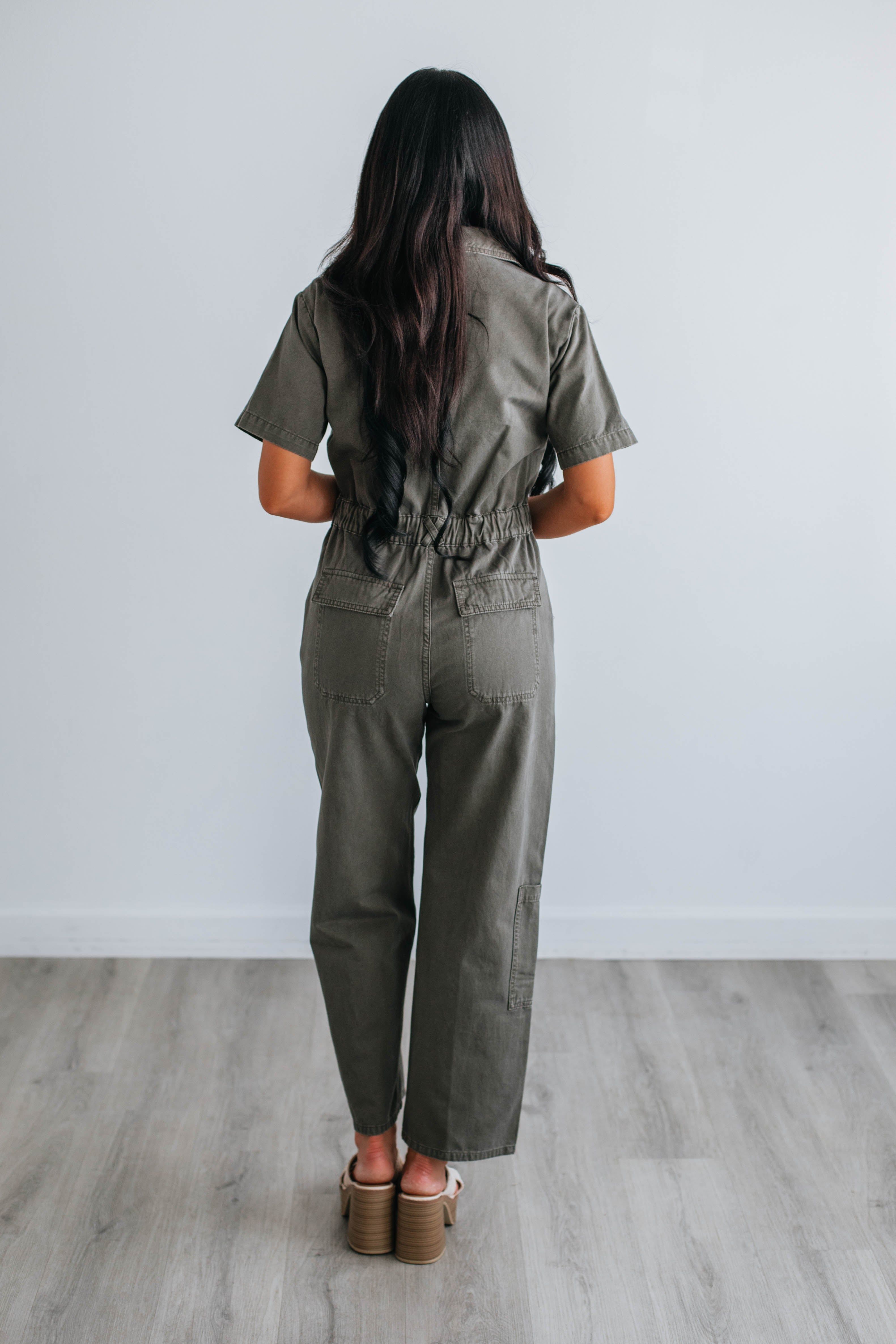 Cambria Utility Jumpsuit sold by Wild Oak Boutique product image thumbnail 3