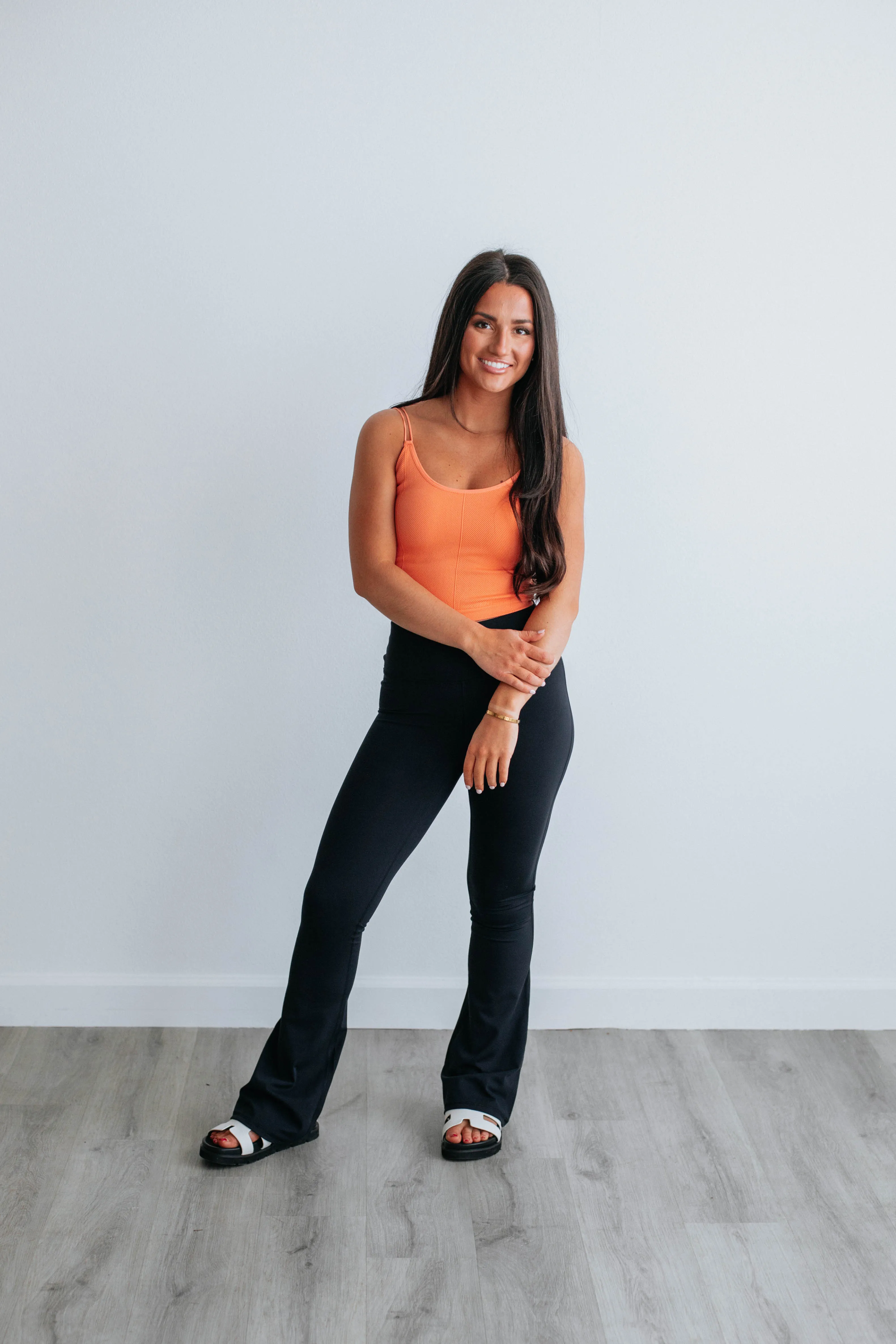 Lexis Ribbed Tank - Mango sold by Wild Oak Boutique product image thumbnail 2