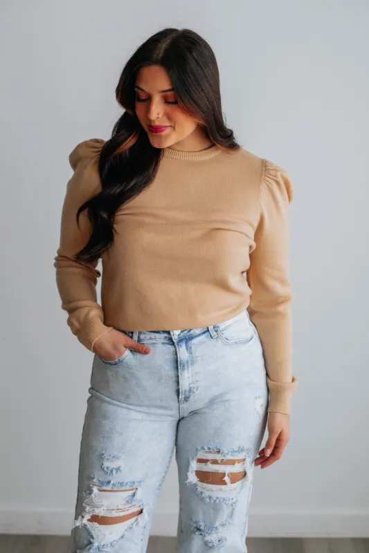 Mel Sweater - Sand sold by Wild Oak Boutique