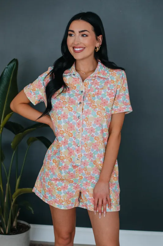 Buy Myself Flowers Romper sold by Wild Oak Boutique