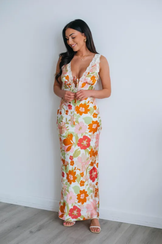 Eva Floral Dress sold by Wild Oak Boutique