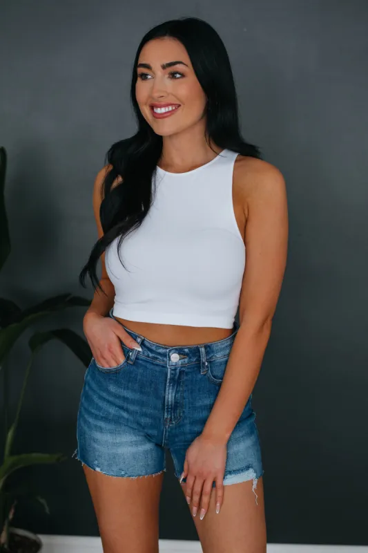 Moxie Ribbed Tank - Ivory sold by Wild Oak Boutique