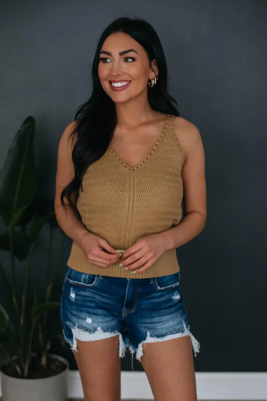 Lucianna Sweater Tank sold by Wild Oak Boutique