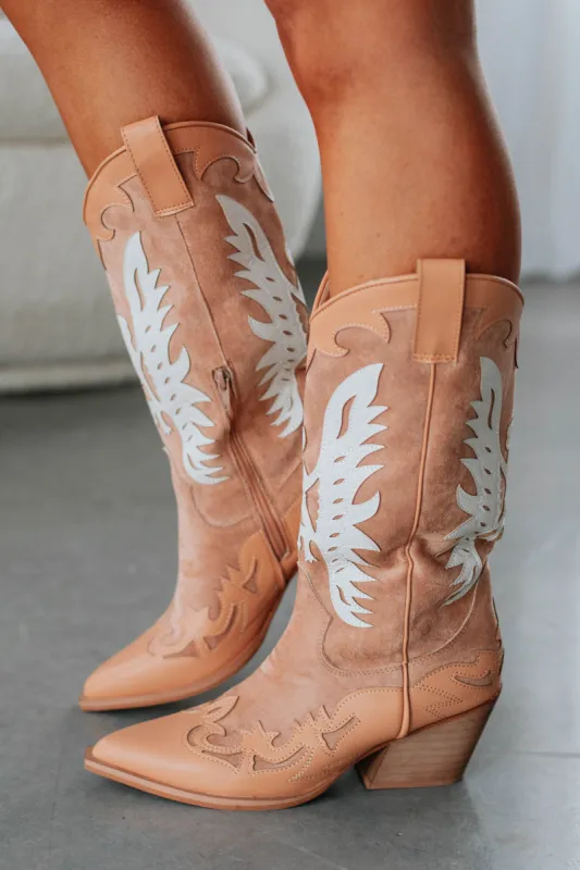Take Me To Nashville Cowgirl Boots - Mocha sold by Wild Oak Boutique