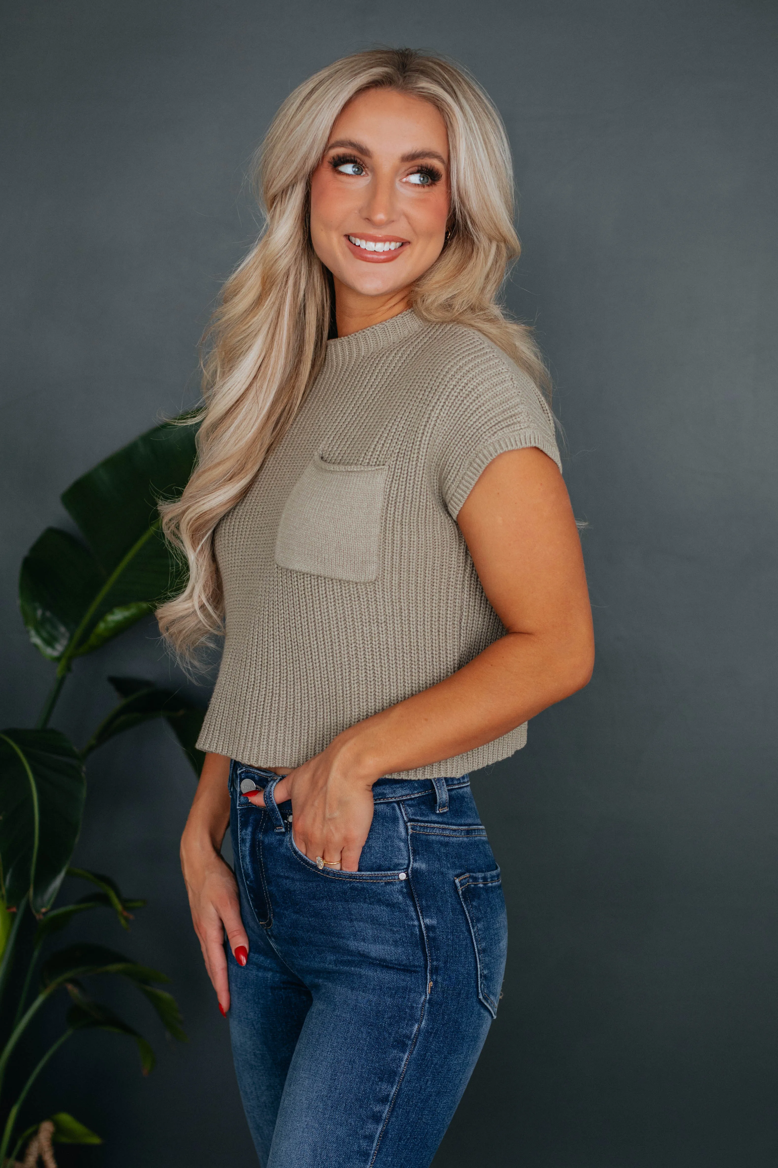 Artis Knit Top - Artichoke sold by Wild Oak Boutique