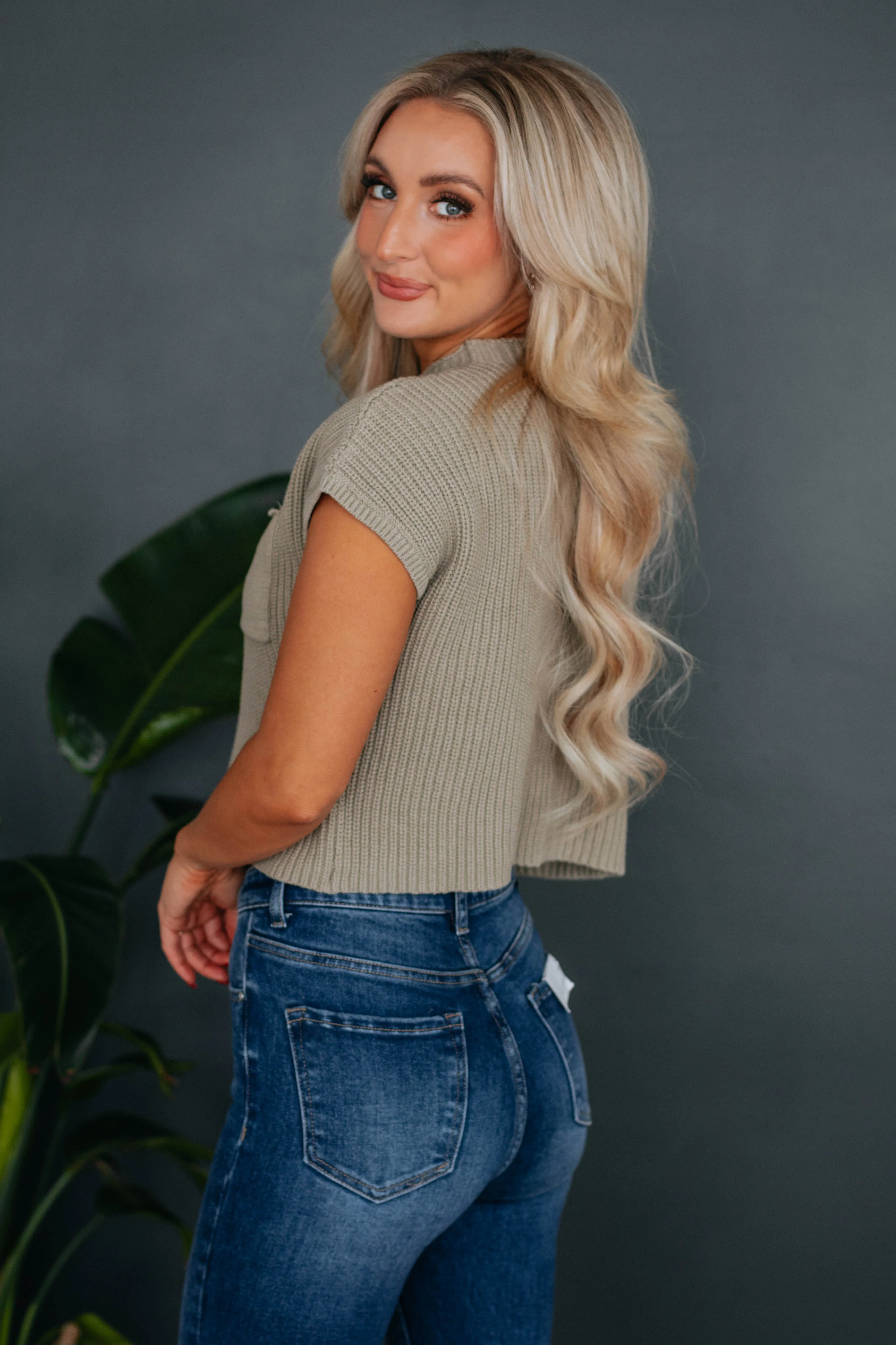 Artis Knit Top - Artichoke sold by Wild Oak Boutique product image thumbnail 4