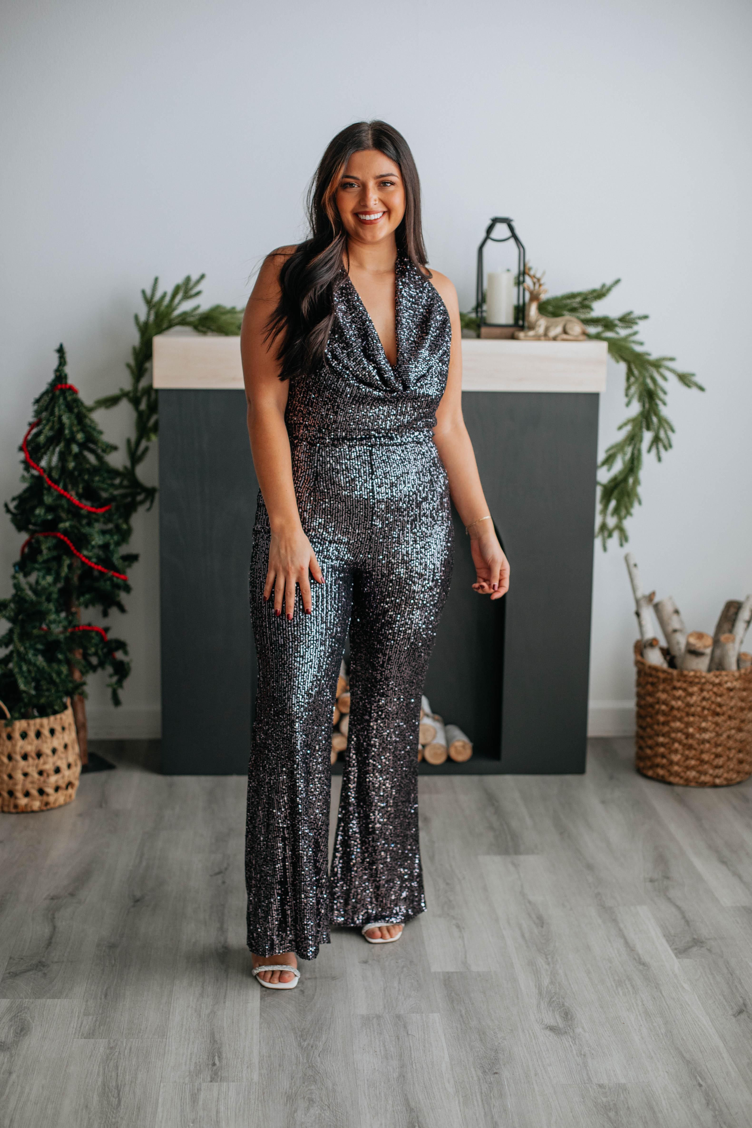 Glitz & Glam Jumpsuit - Black sold by Wild Oak Boutique product image thumbnail 4