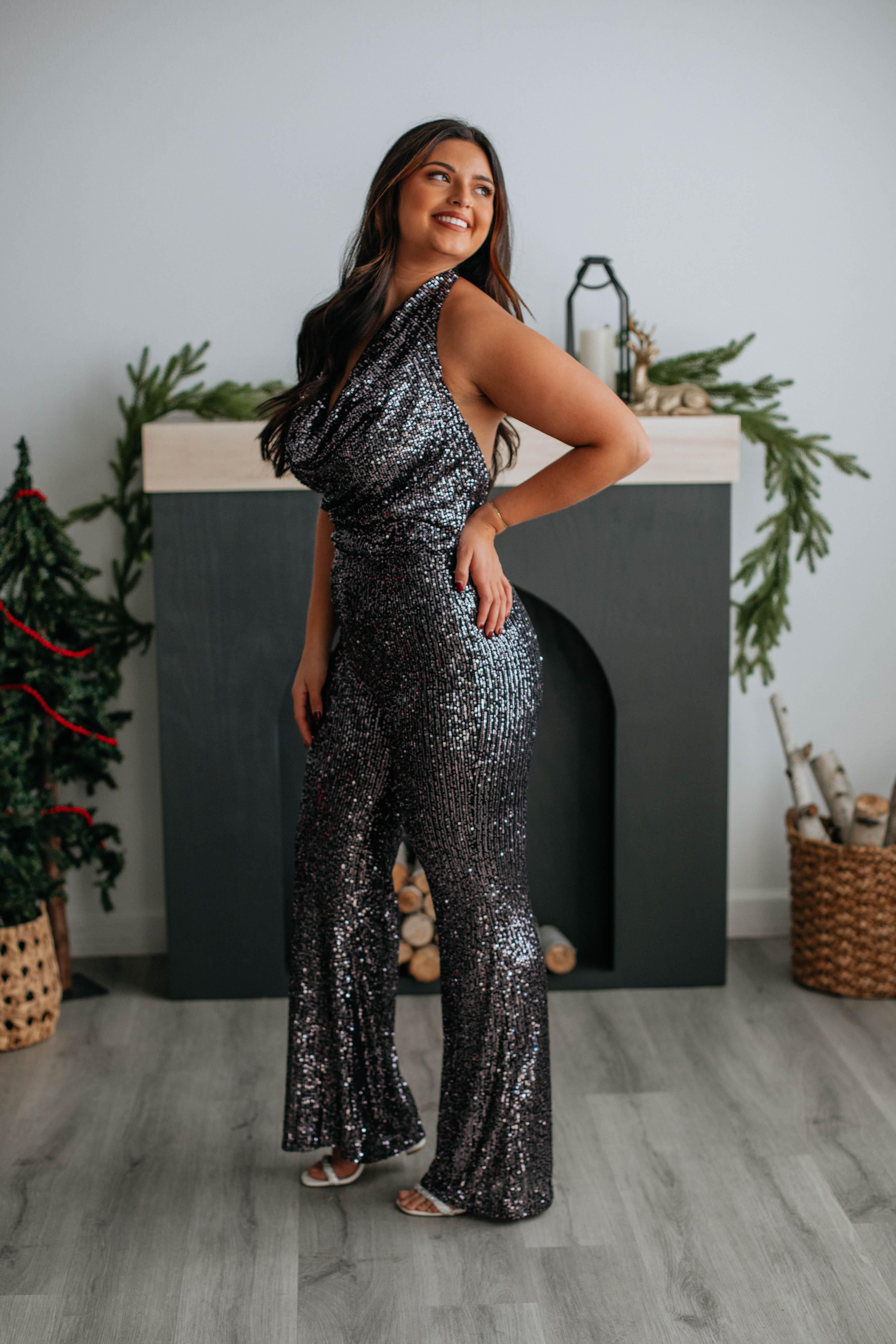 Glitz & Glam Jumpsuit - Black sold by Wild Oak Boutique product image thumbnail 5