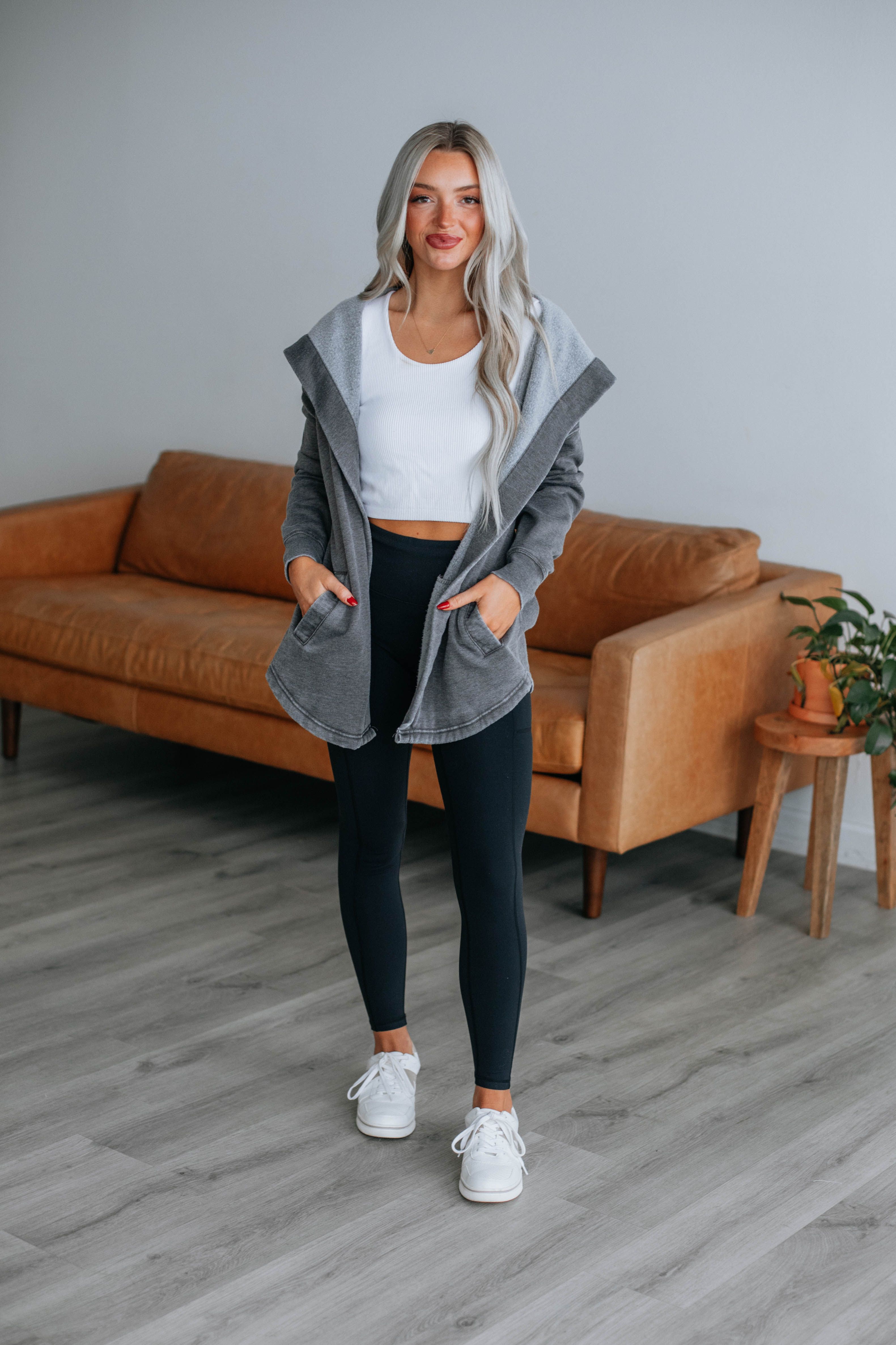 Graham Cardigan - Charcoal sold by Wild Oak Boutique product image thumbnail 4