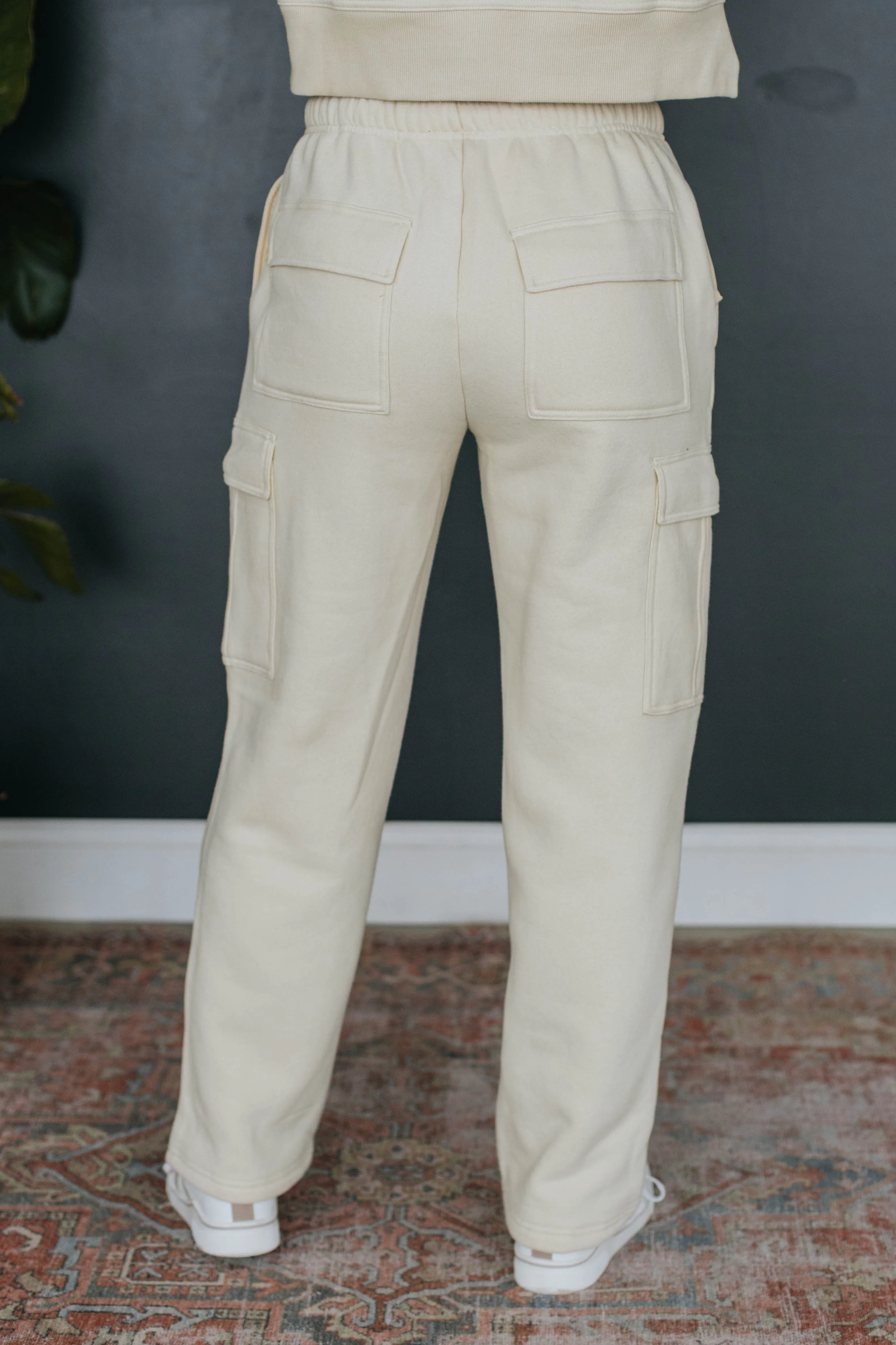 Autumn Cargo Lounge Pants - Beige sold by Wild Oak Boutique product image thumbnail 4