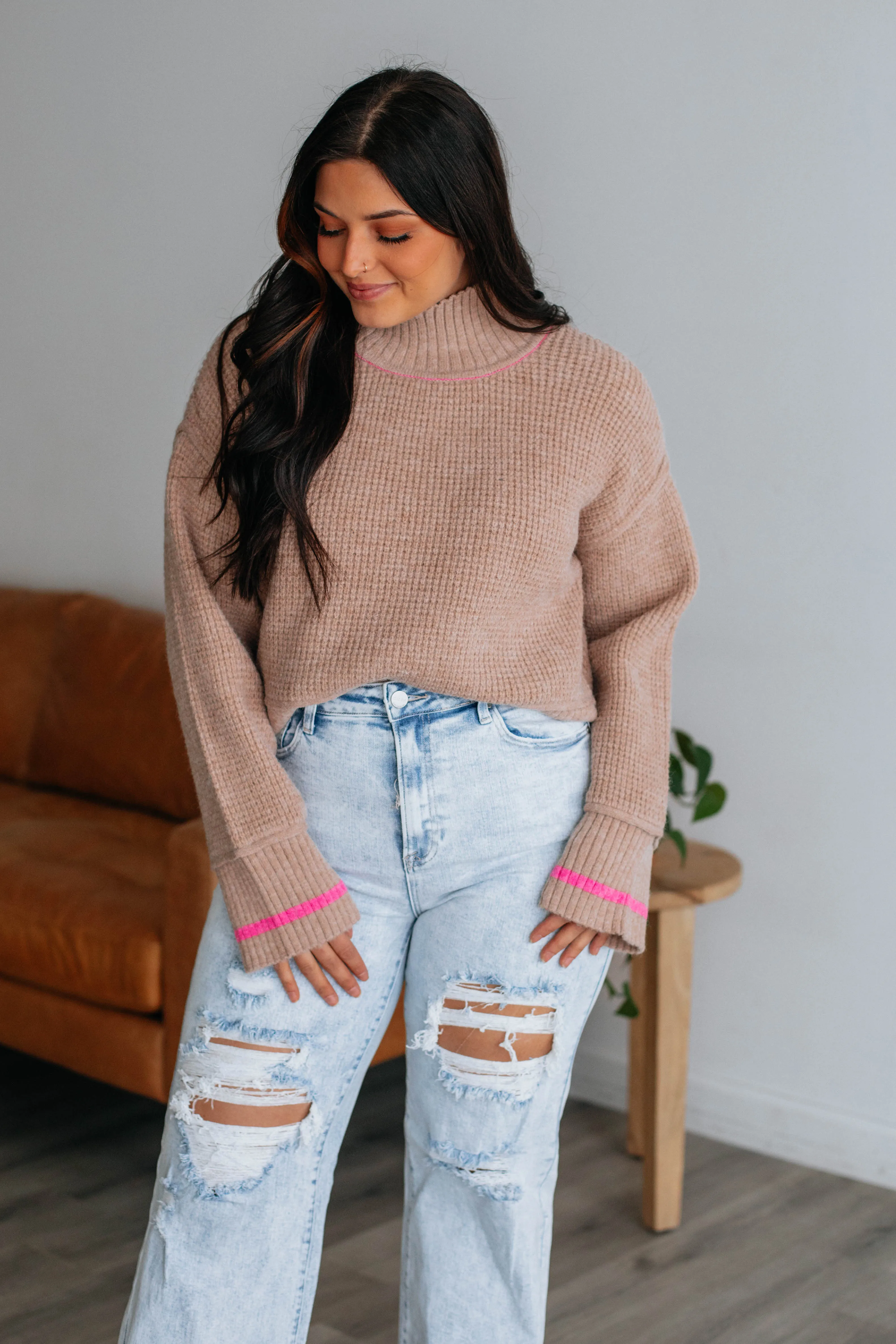 Ambrie Turtleneck Sweater sold by Wild Oak Boutique product image thumbnail 4