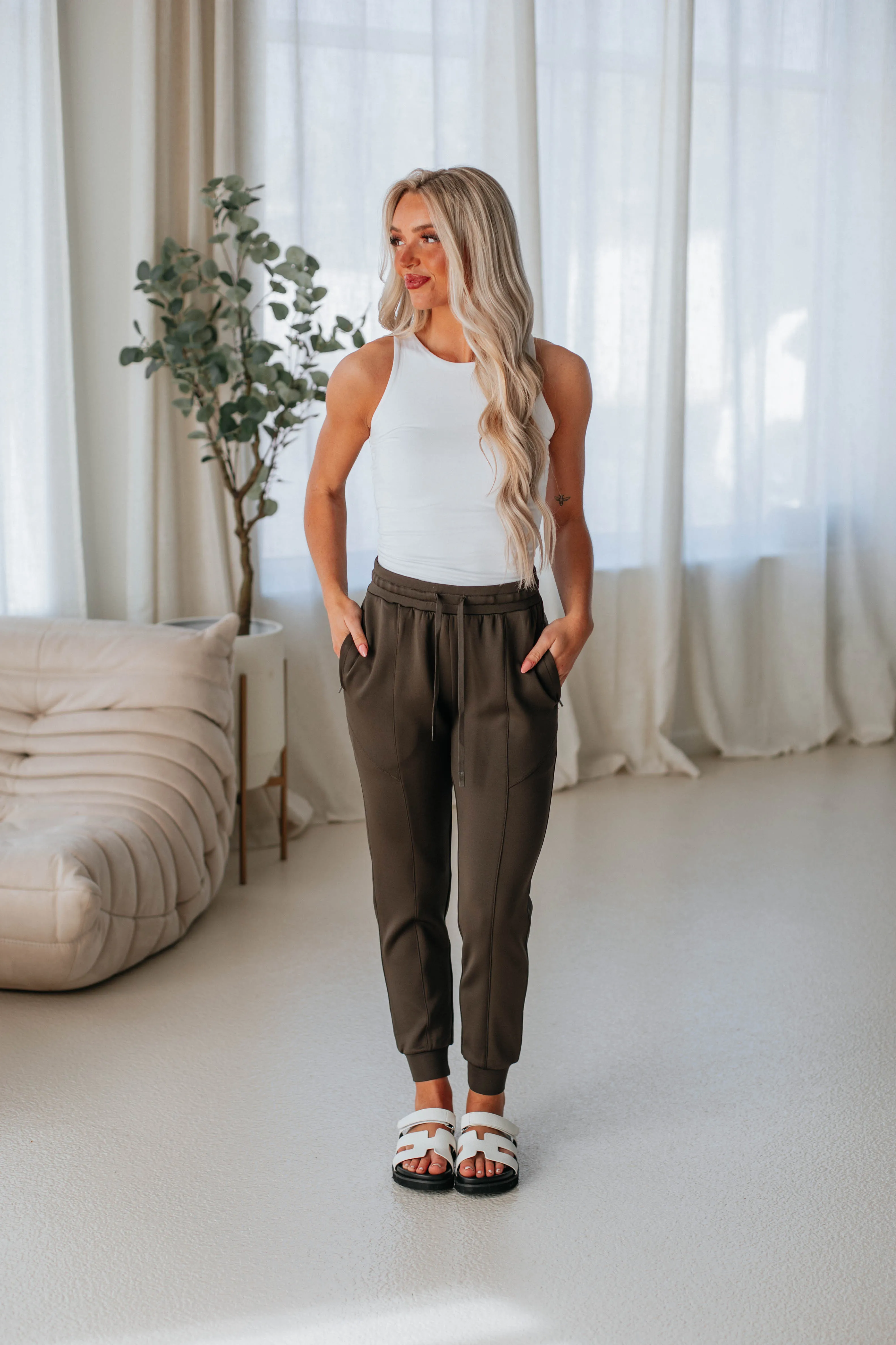 Alex Active Joggers - Moss sold by Wild Oak Boutique