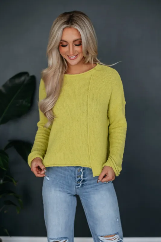 Higgens Sweater - Lemongrass sold by Wild Oak Boutique