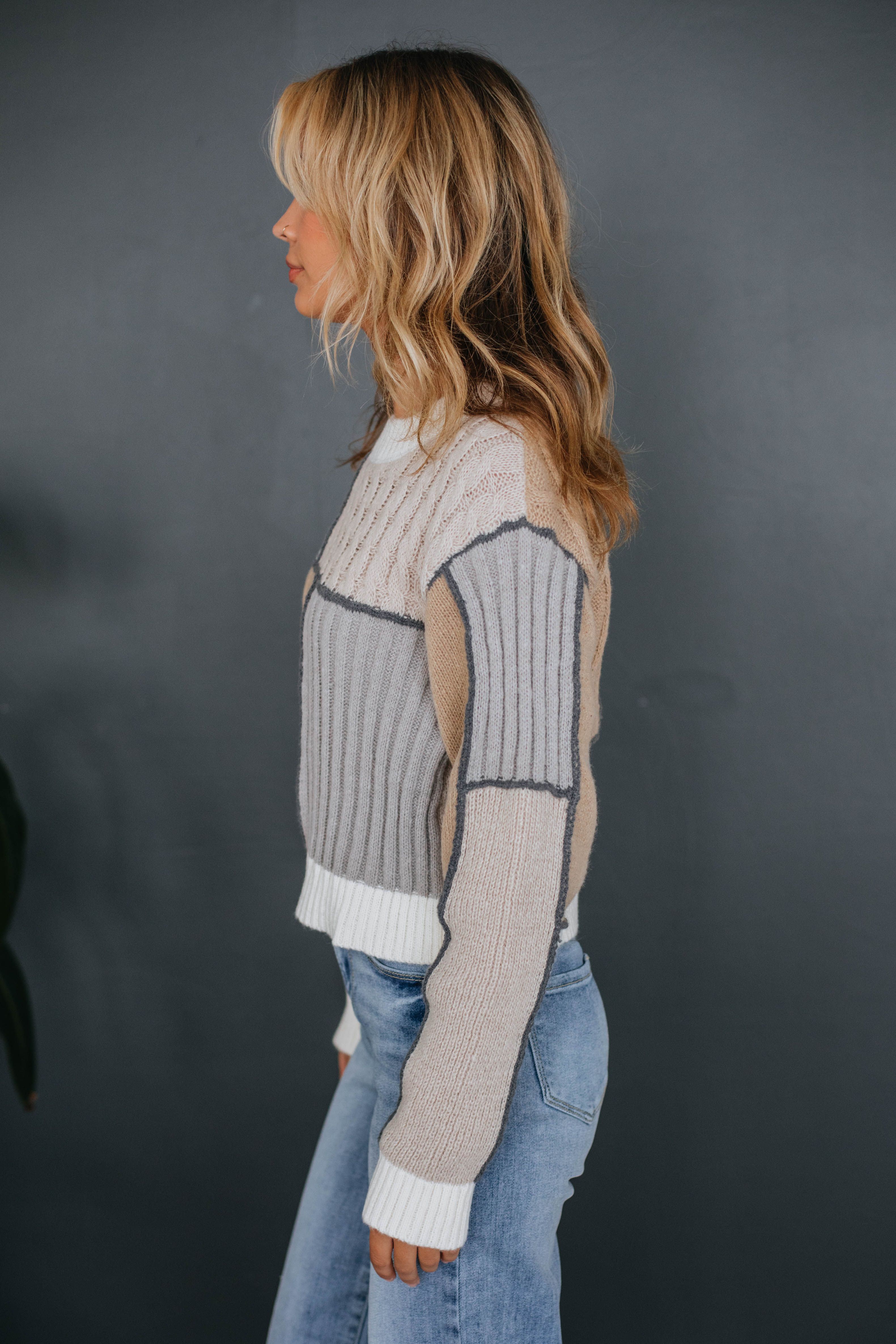 Vana Patchwork Sweater sold by Wild Oak Boutique product image thumbnail 4