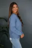 Brylee Lightweight Sweater - Sky Blue sold by Wild Oak Boutique