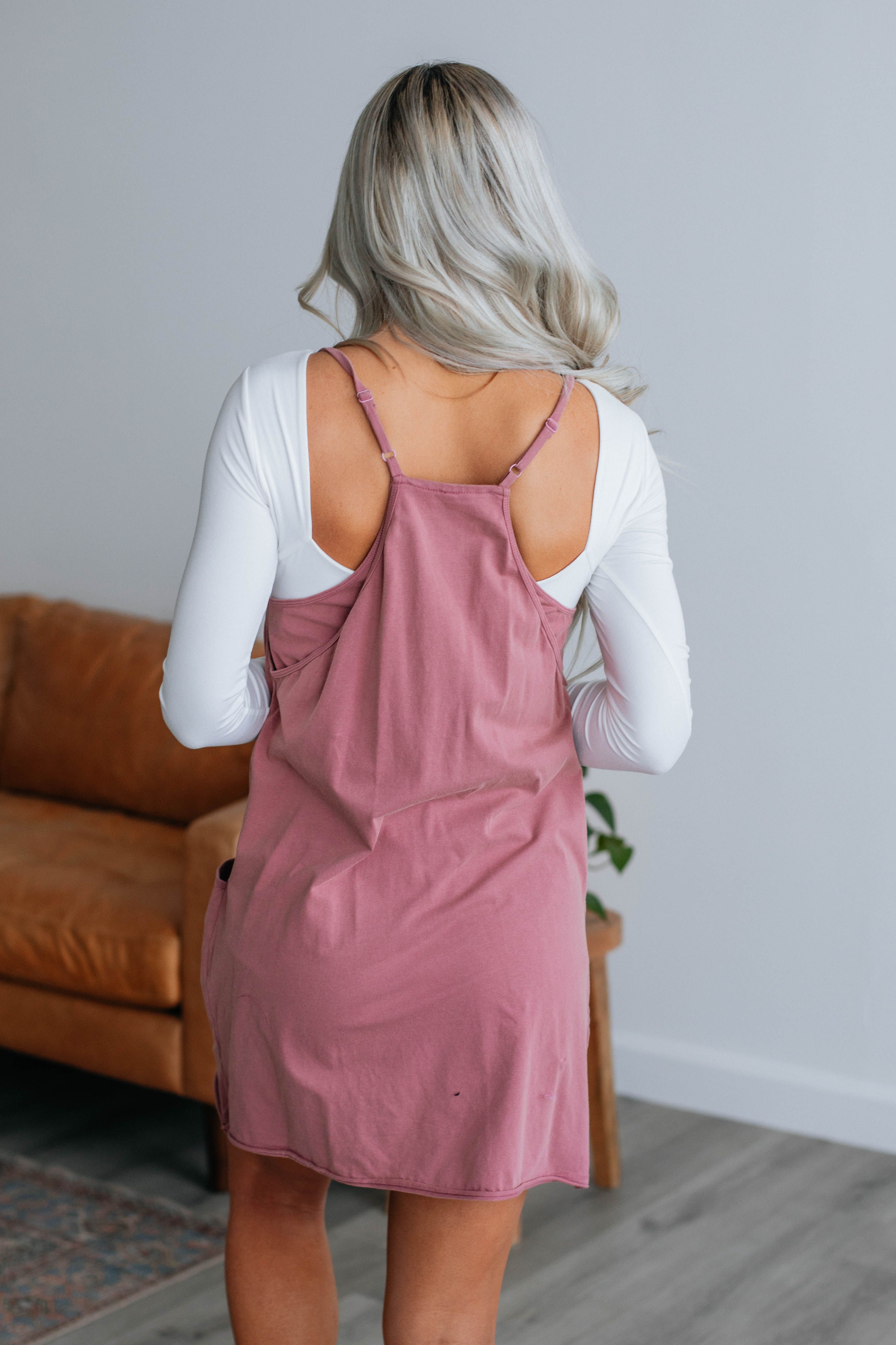 Harmony Mini Dress - Dusty Mauve sold by Wild Oak Boutique product image thumbnail 5
