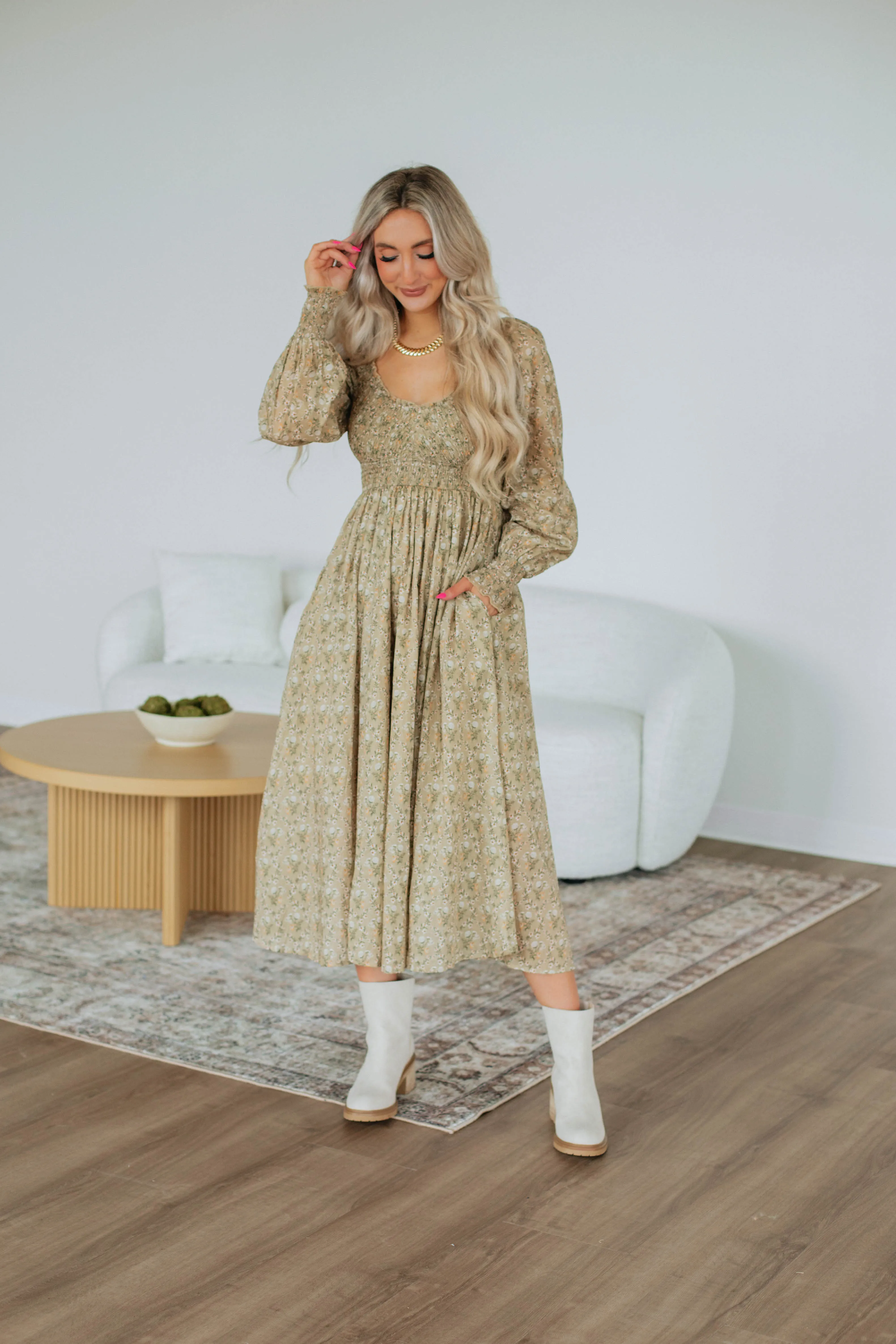 Kala Floral Midi Dress sold by Wild Oak Boutique product image thumbnail 3