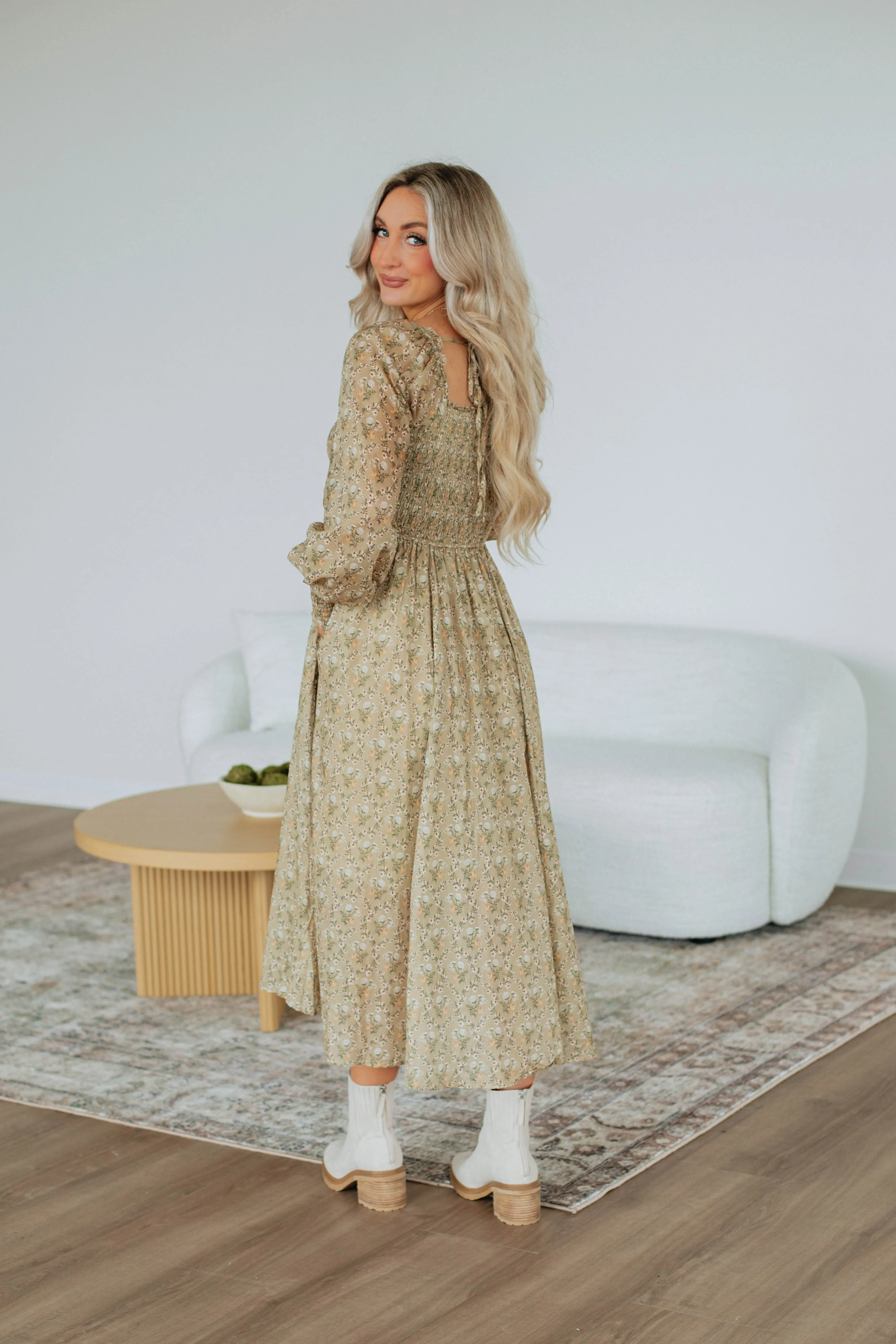 Kala Floral Midi Dress sold by Wild Oak Boutique product image thumbnail 4