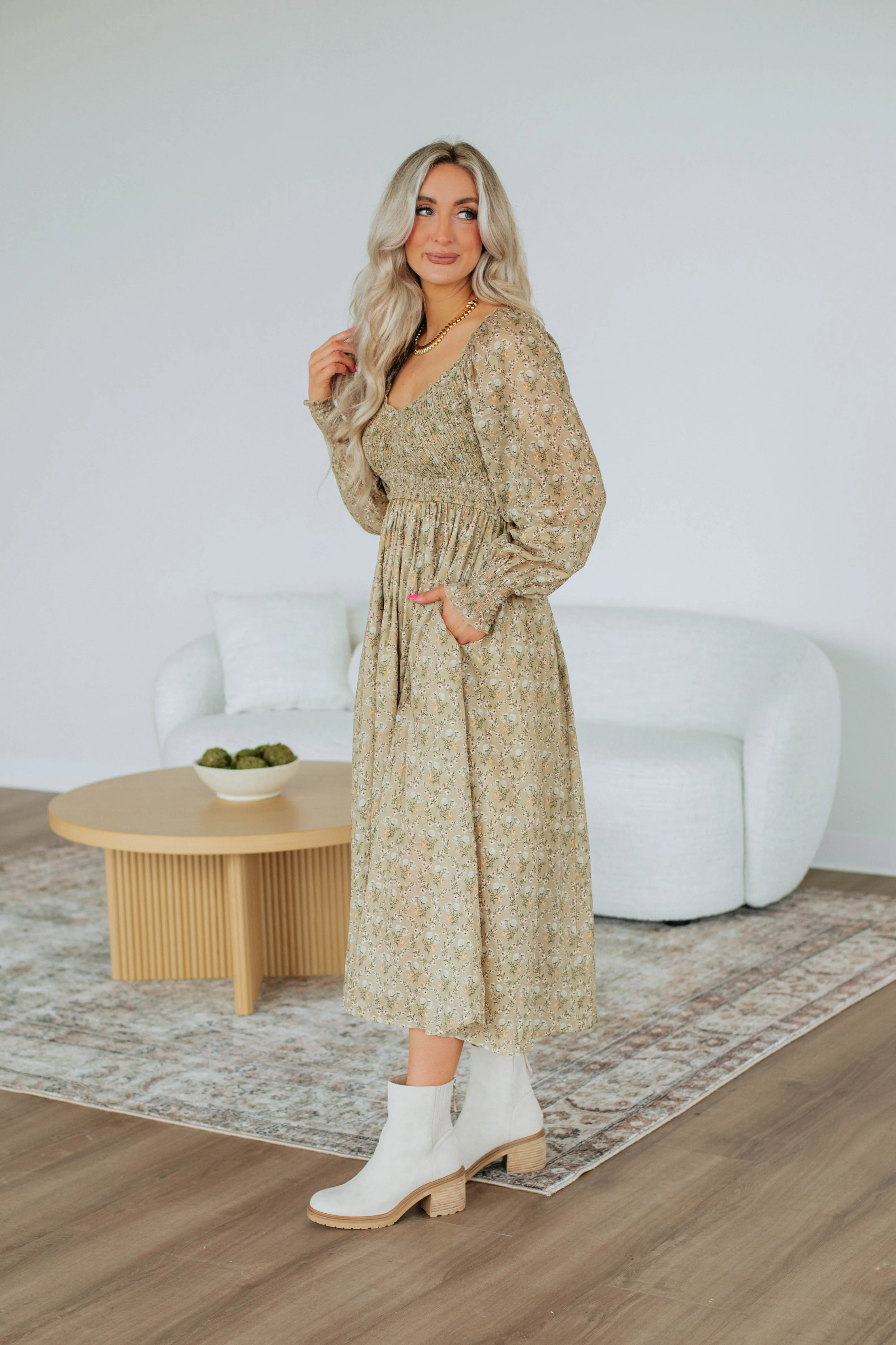 Kala Floral Midi Dress sold by Wild Oak Boutique product image thumbnail 2