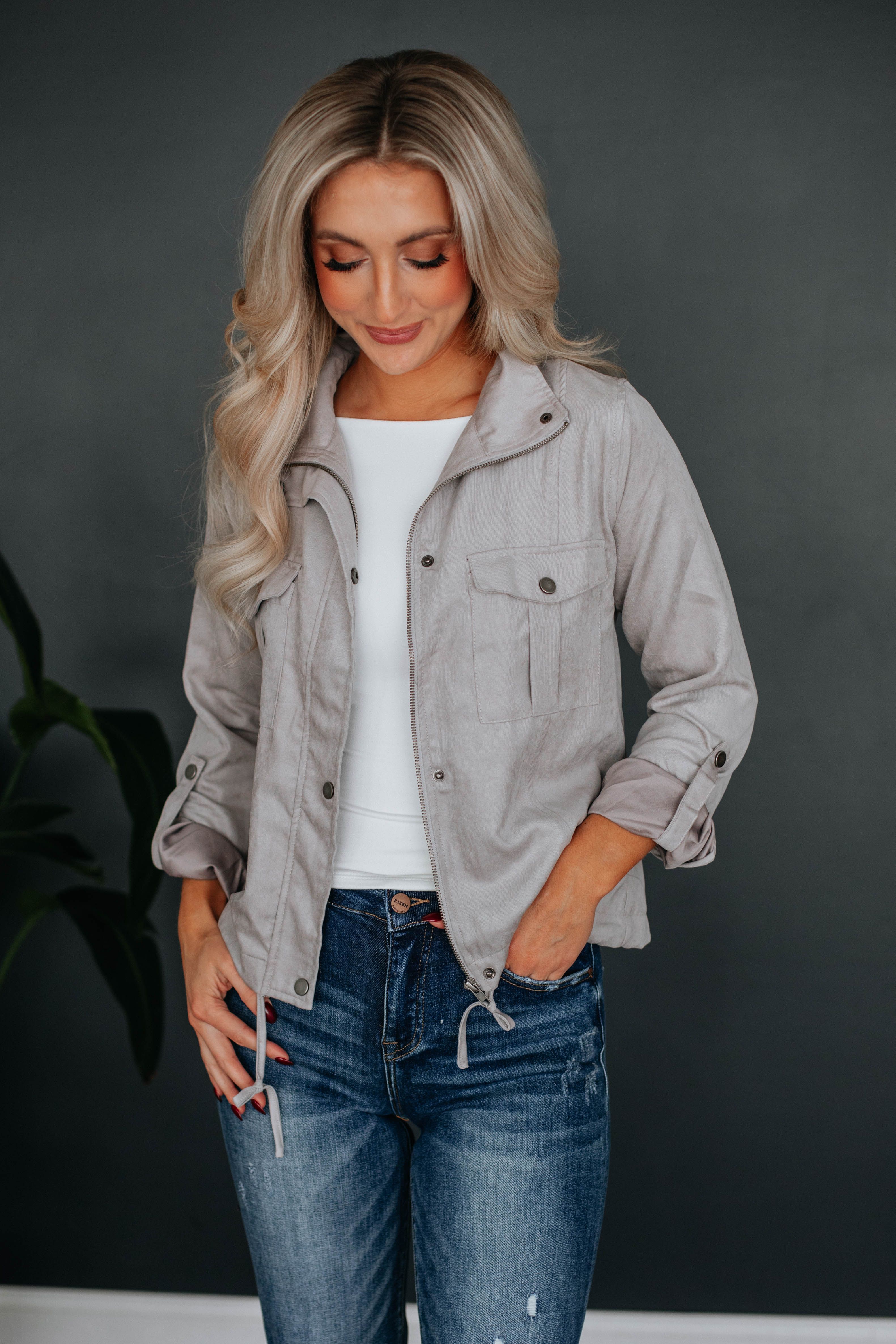 Dillon Lightweight Jacket - Pebble sold by Wild Oak Boutique product image thumbnail 5