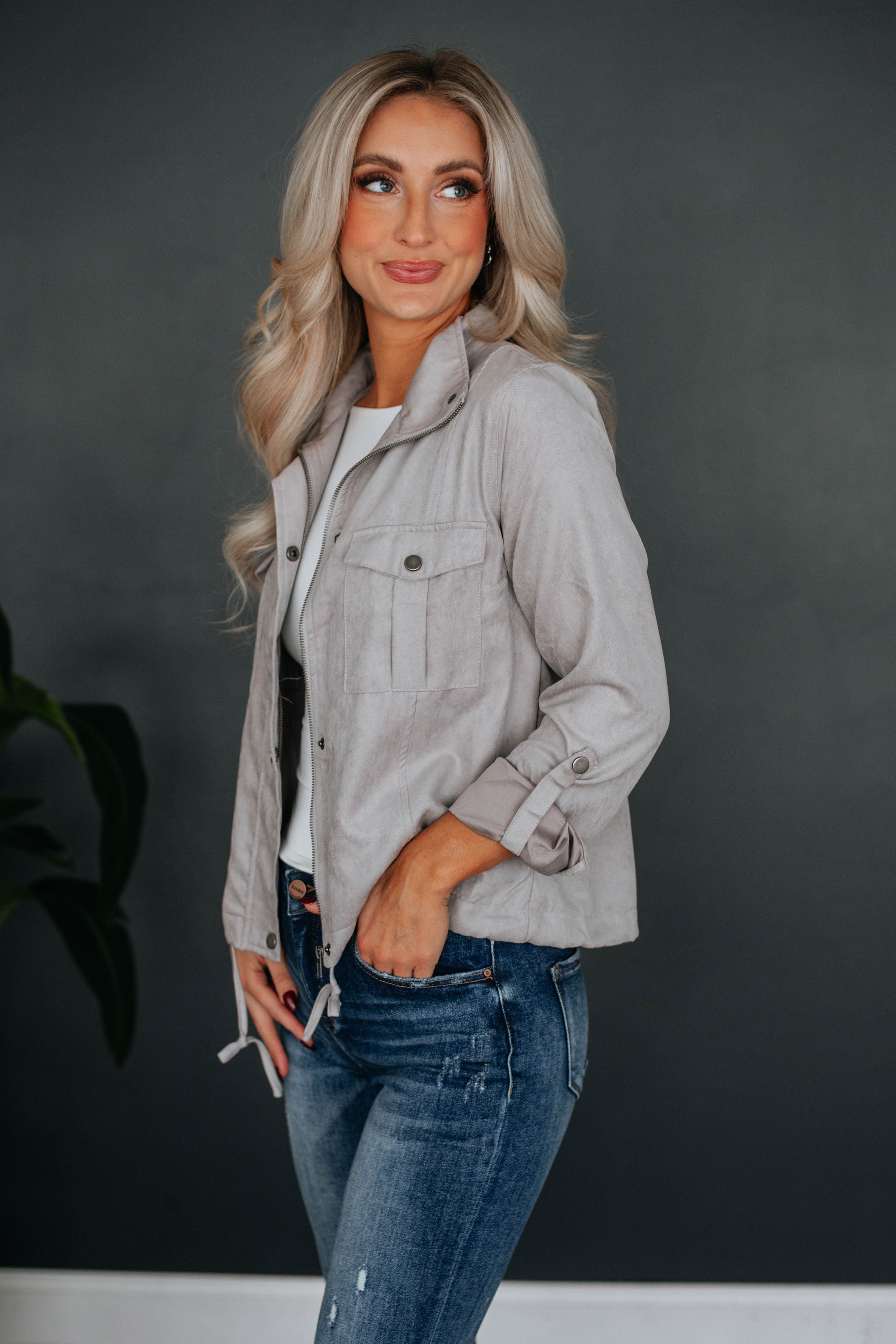 Dillon Lightweight Jacket - Pebble sold by Wild Oak Boutique product image thumbnail 3