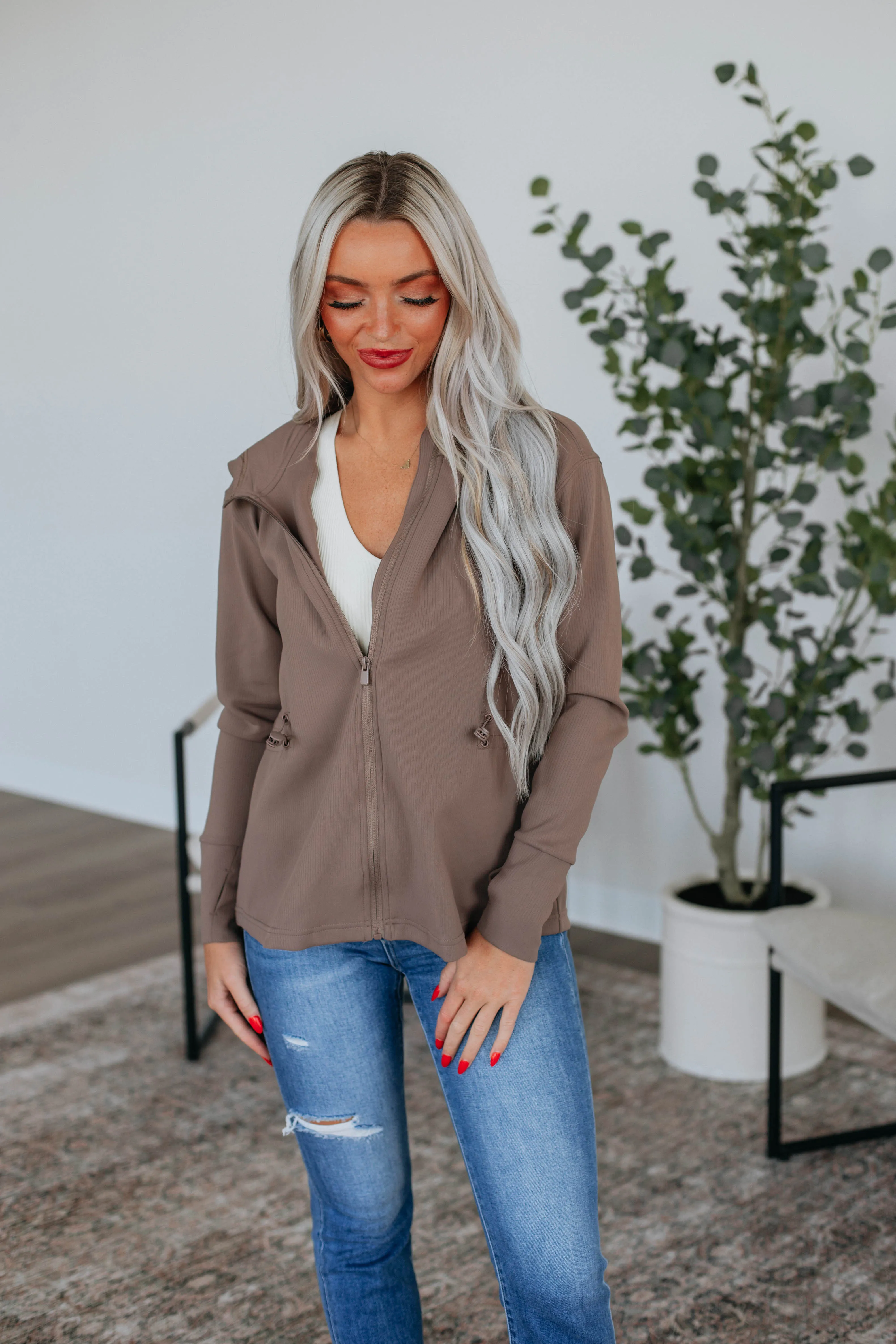 Cute & Casual Jacket - Mocha sold by Wild Oak Boutique product image thumbnail 4